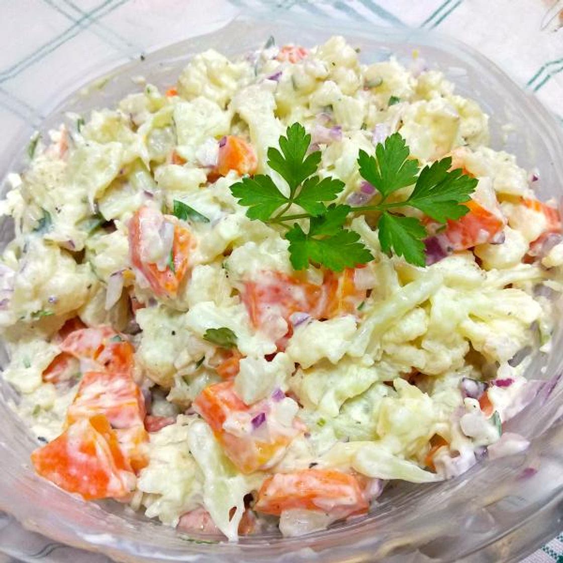 Receita de Couve flor com maionese simples