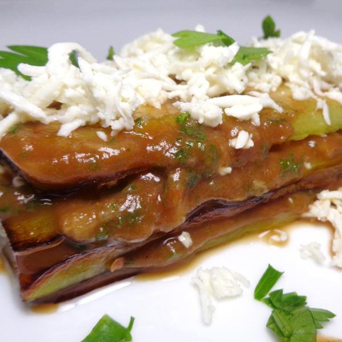 Receita de Lasanha de berinjela vegana
