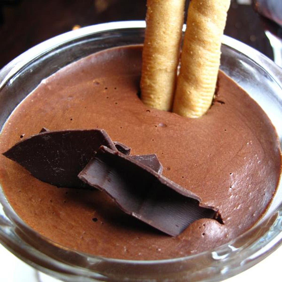 Receita de Mousse de chocolate meio amargo