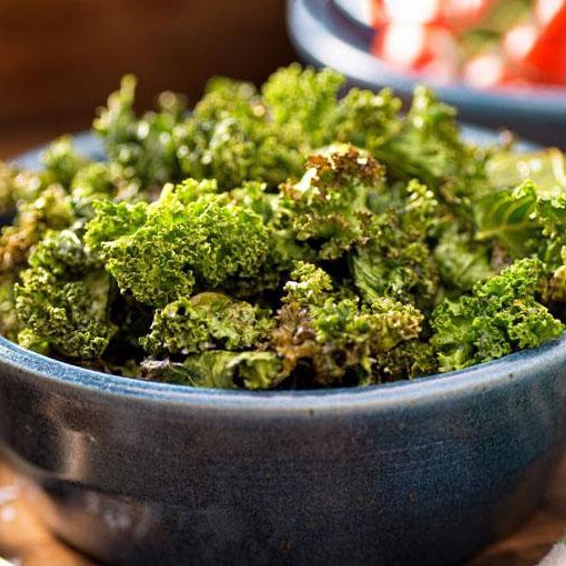 Receita de Chips de couve