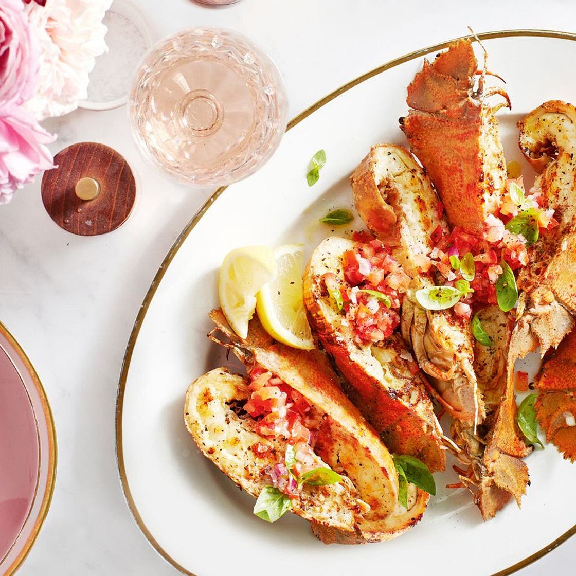 Grilled Balmain bugs catalana