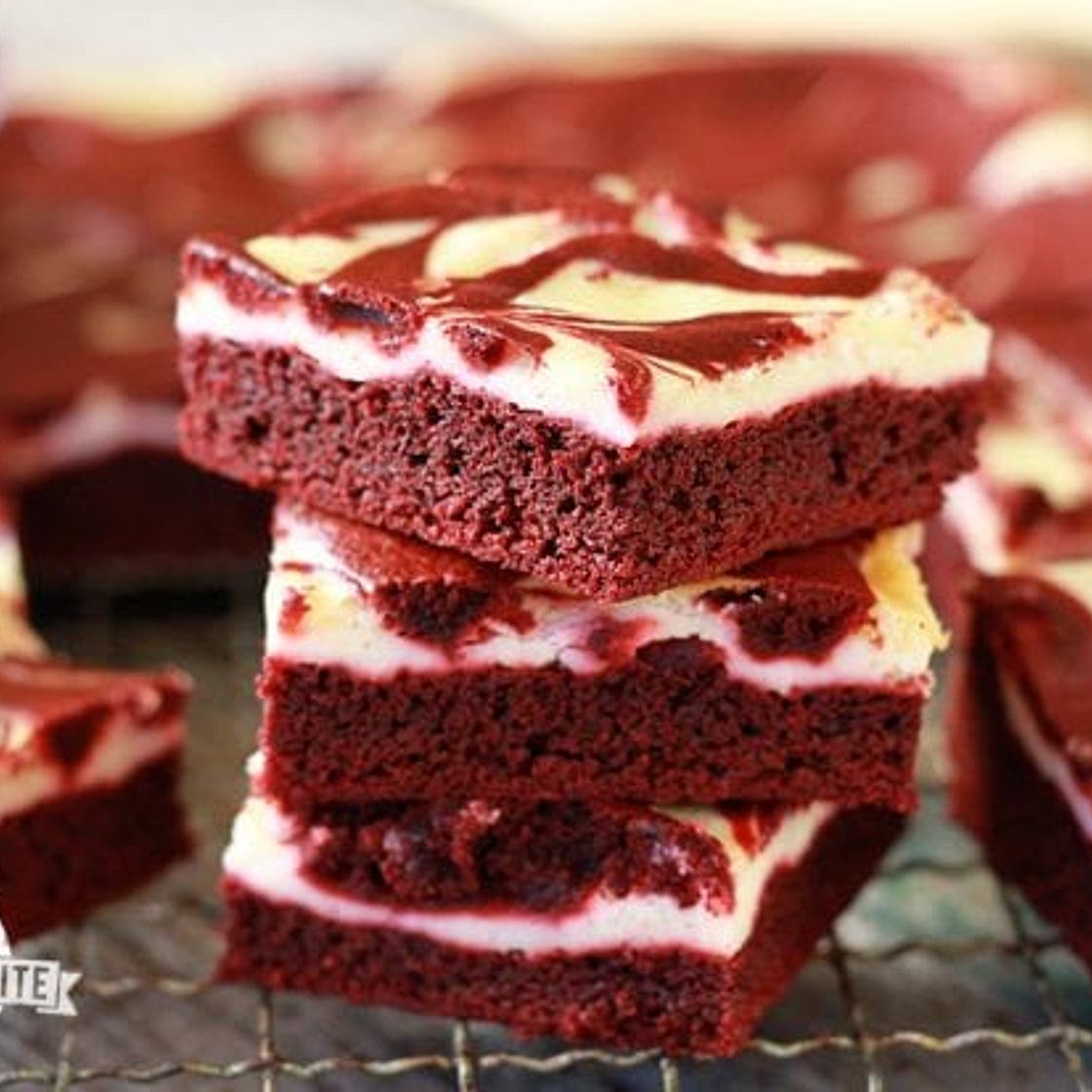 Red Velvet Cheesecake Brownies