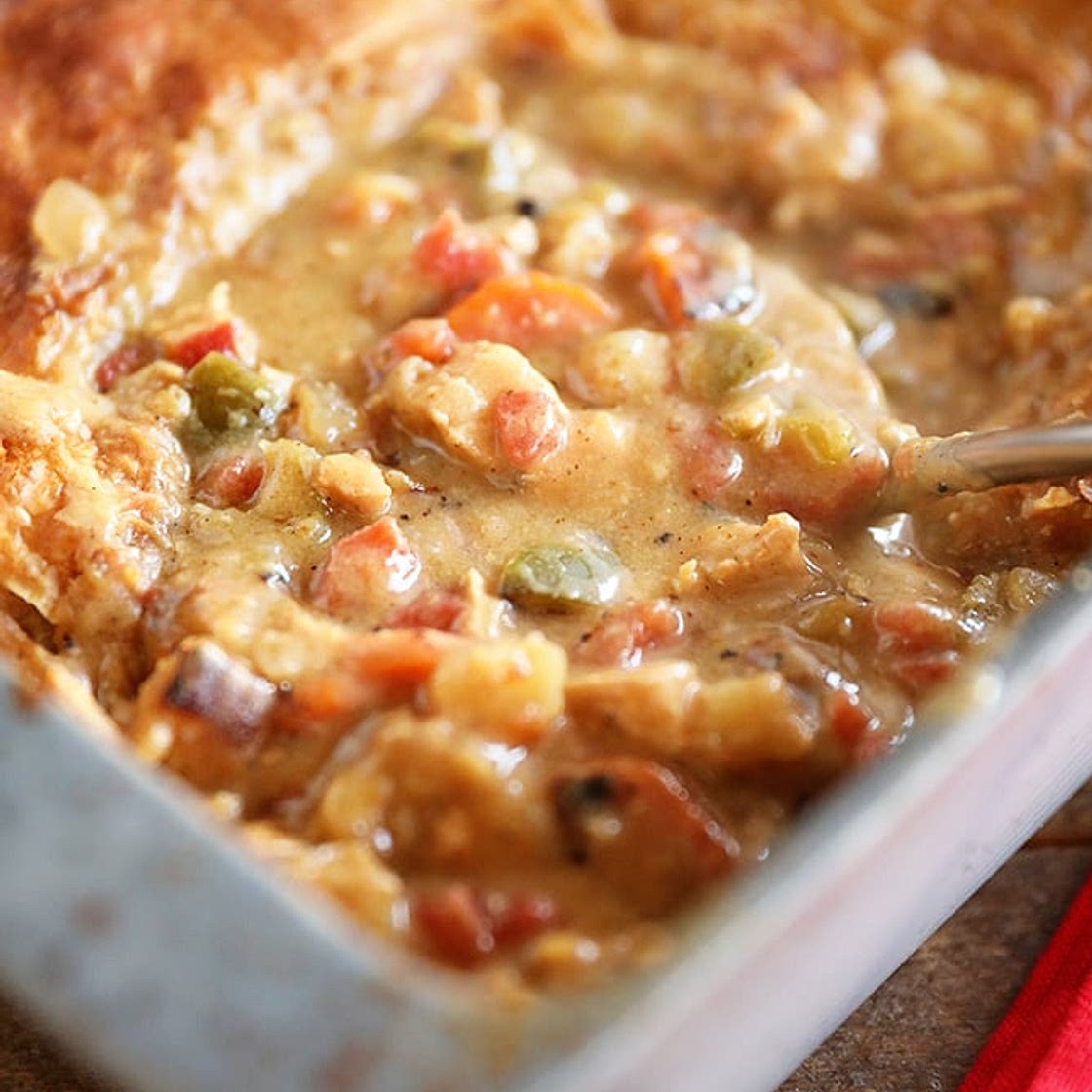 Easy Creole Turkey Pot Pie