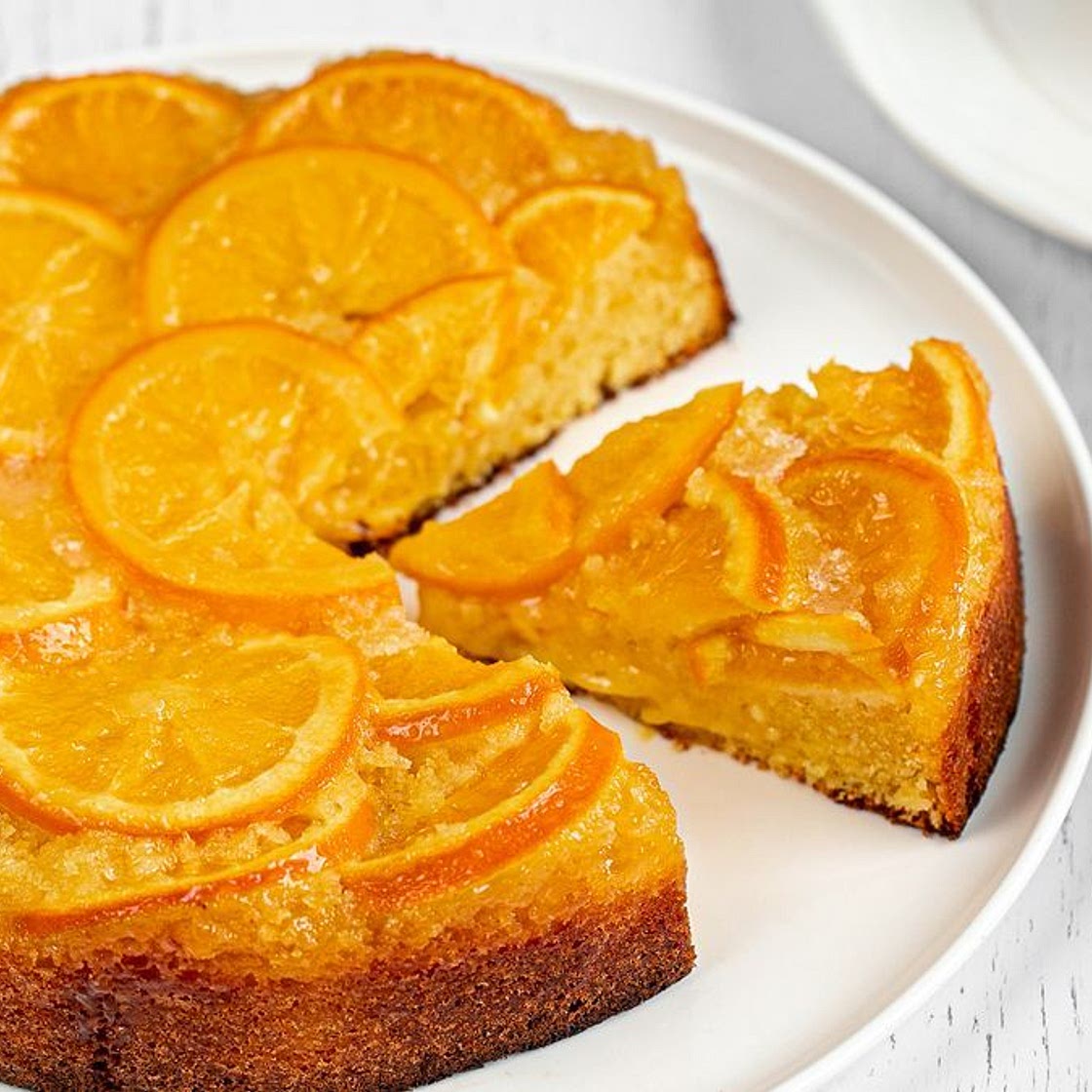Upside down orange cake recipe