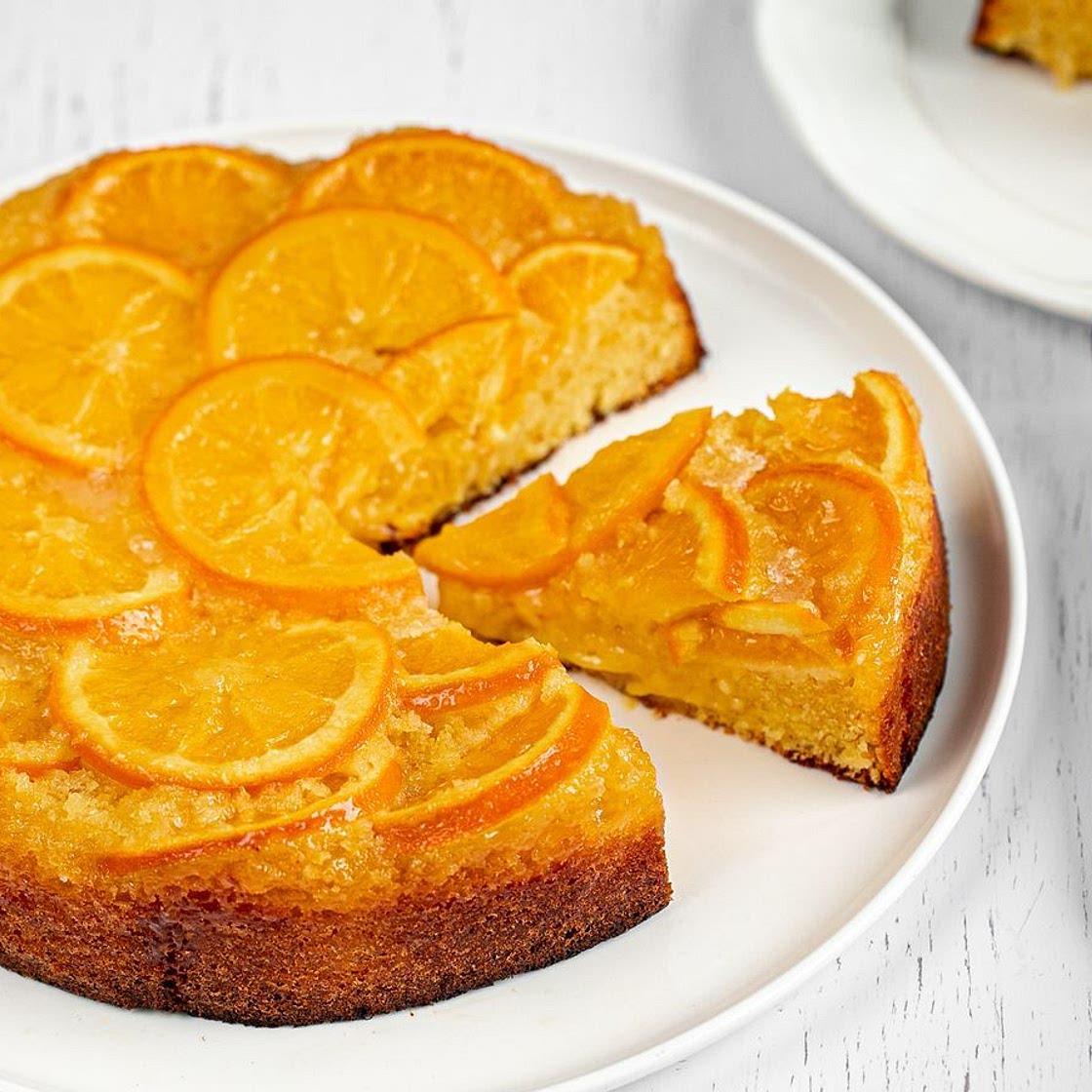 Upside down orange cake recipe