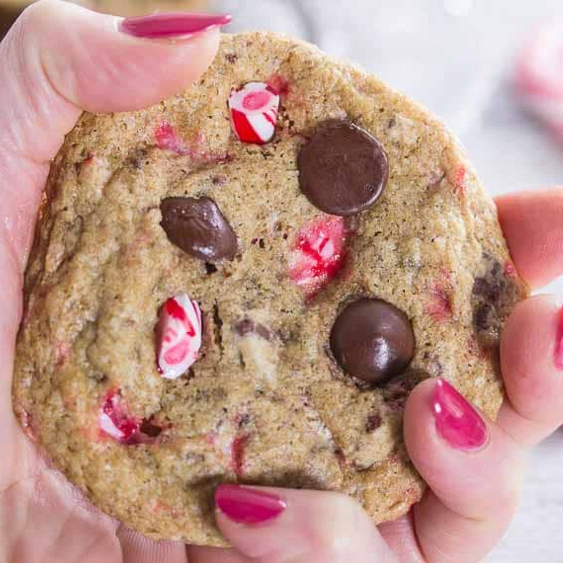 Mocha Peppermint Chocolate Chip Cookies