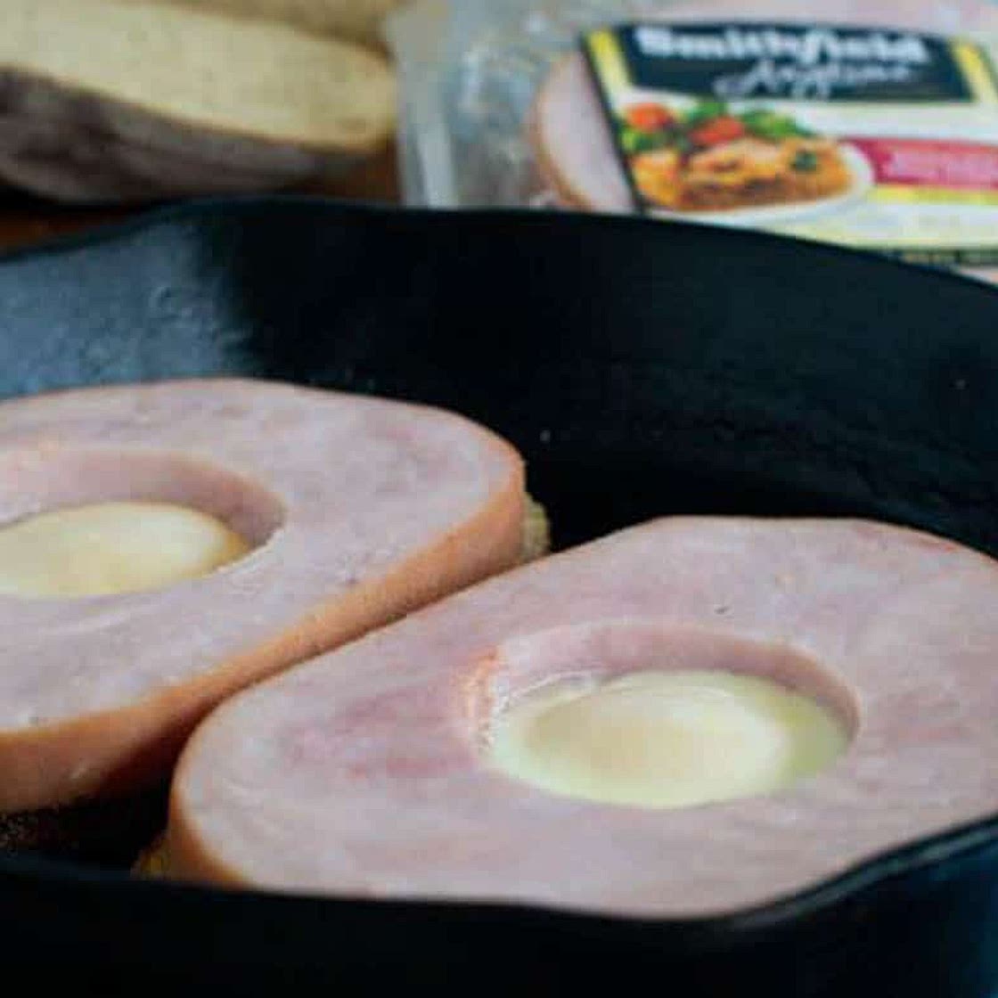 Ham Steak Egg-in-a-Hole Recipe