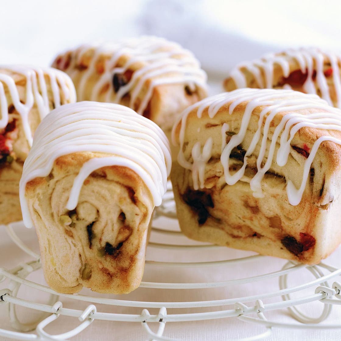 Cherry and pistachio stollen