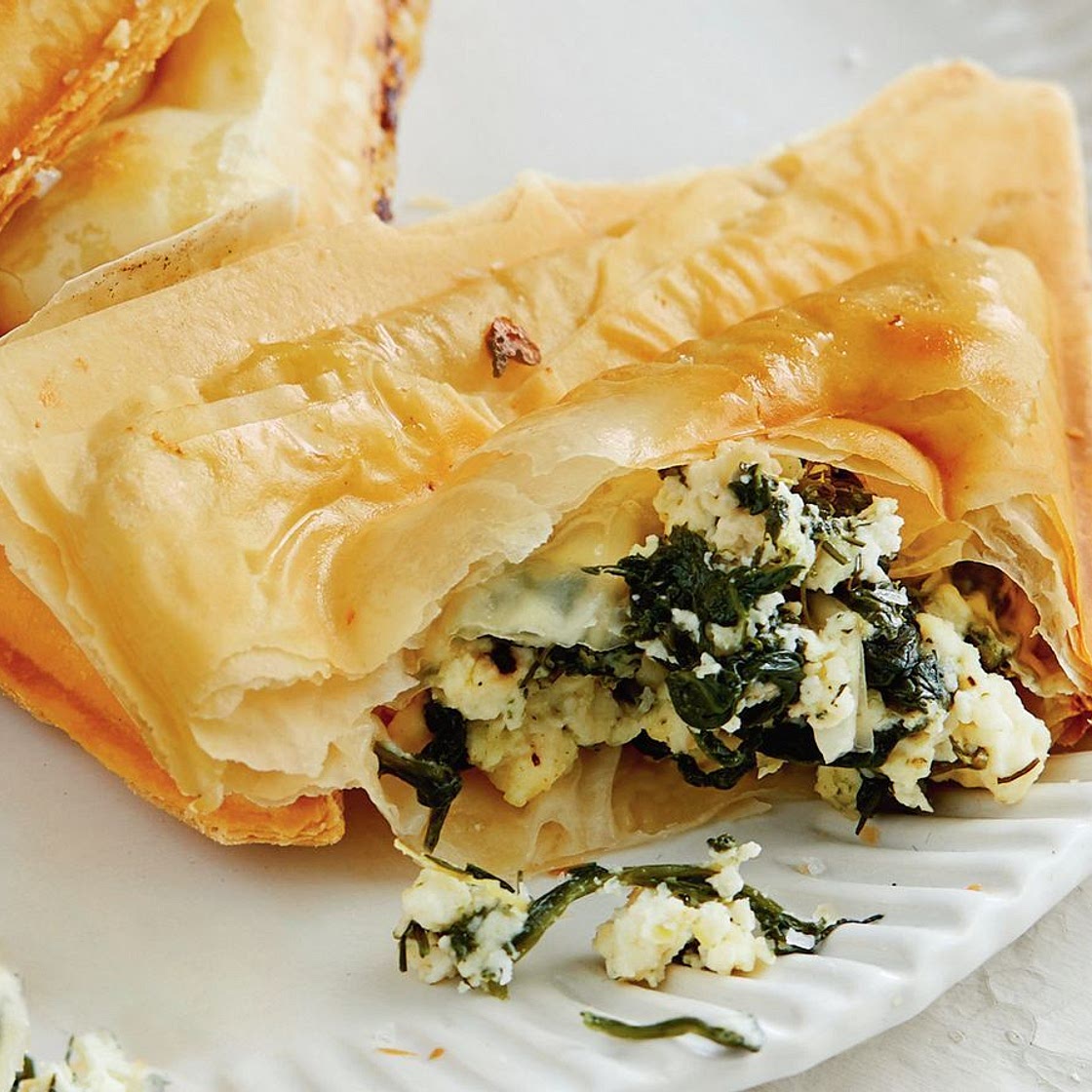 Spinach and ricotta filo jaffles