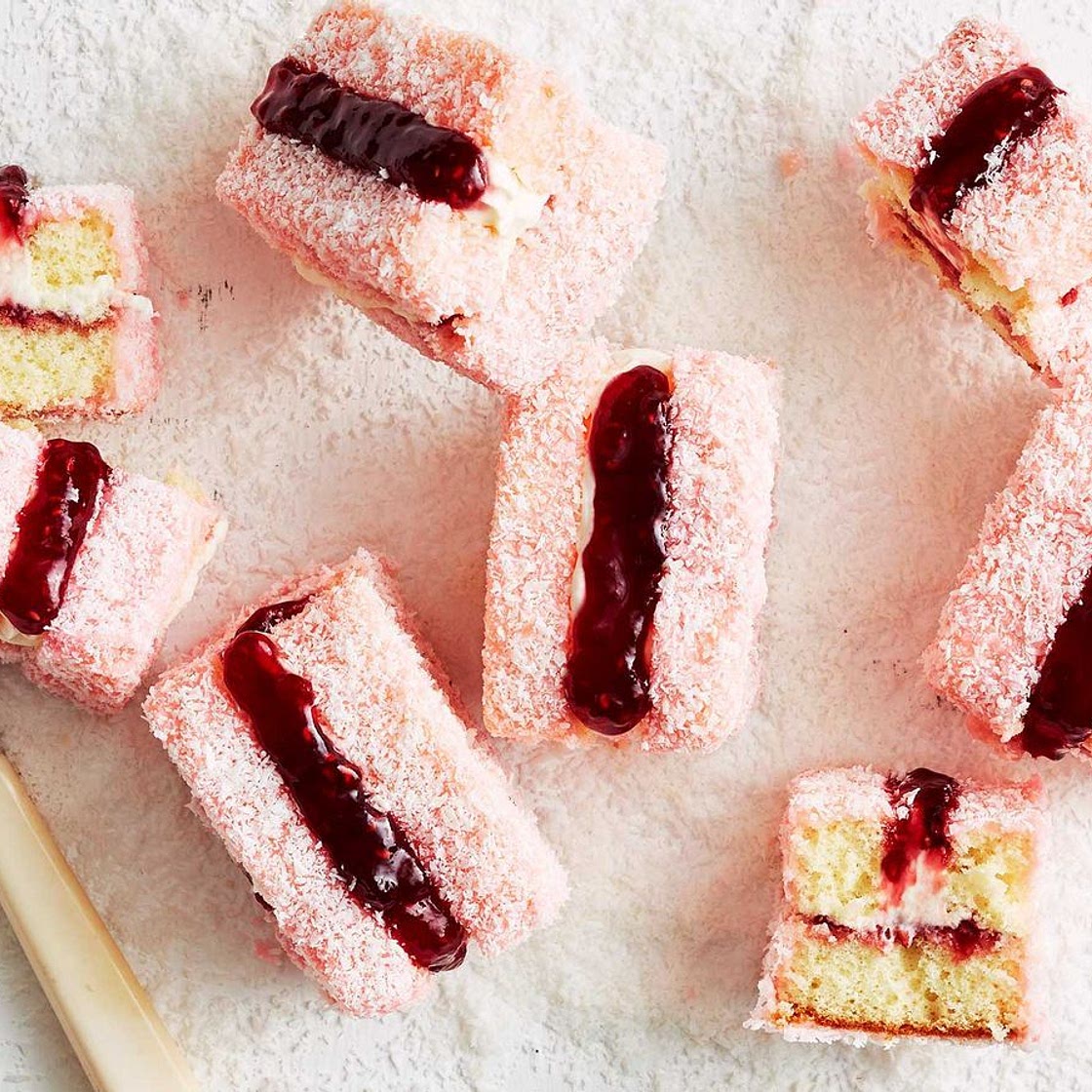 'Iced VoVo' lamingtons