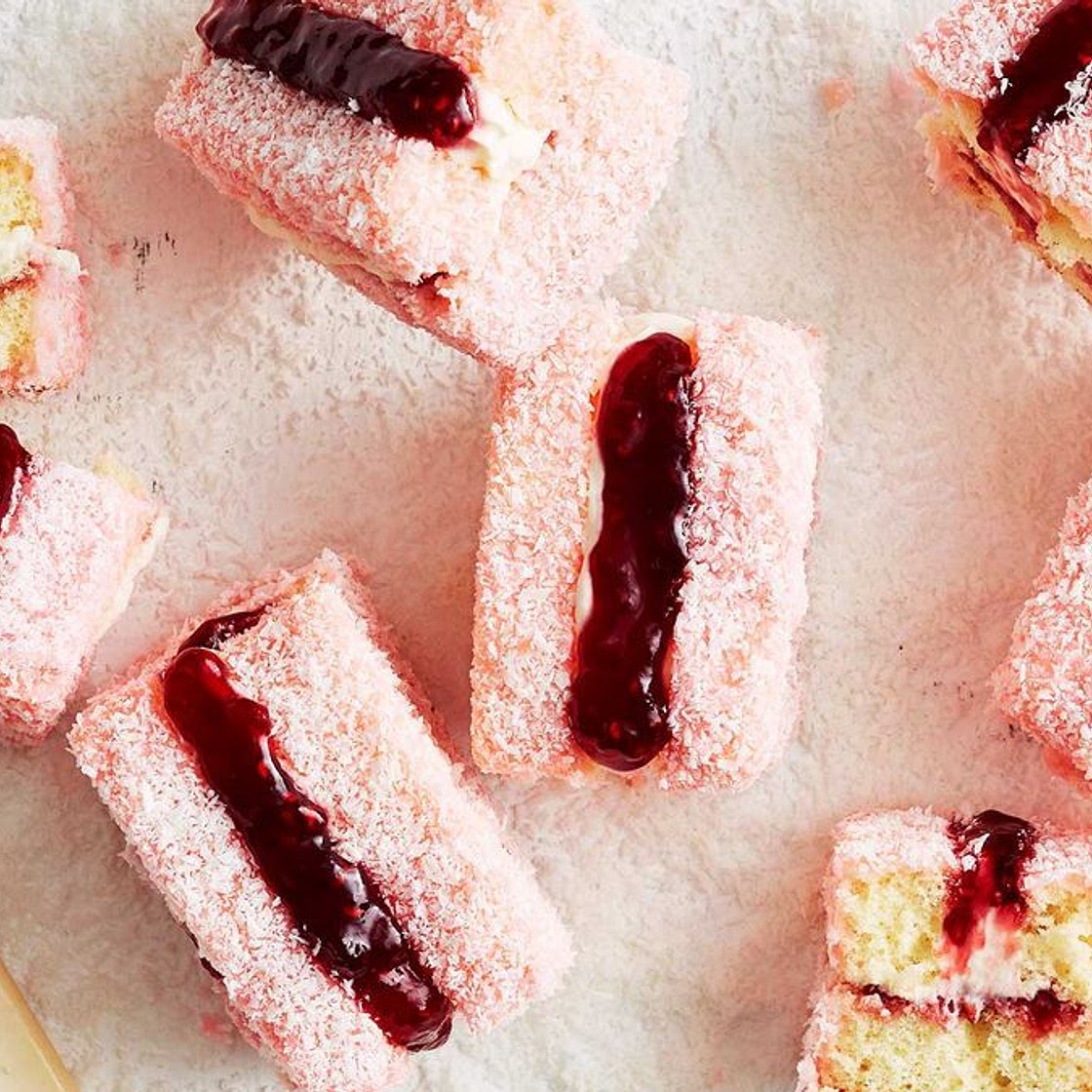 'Iced VoVo' lamingtons