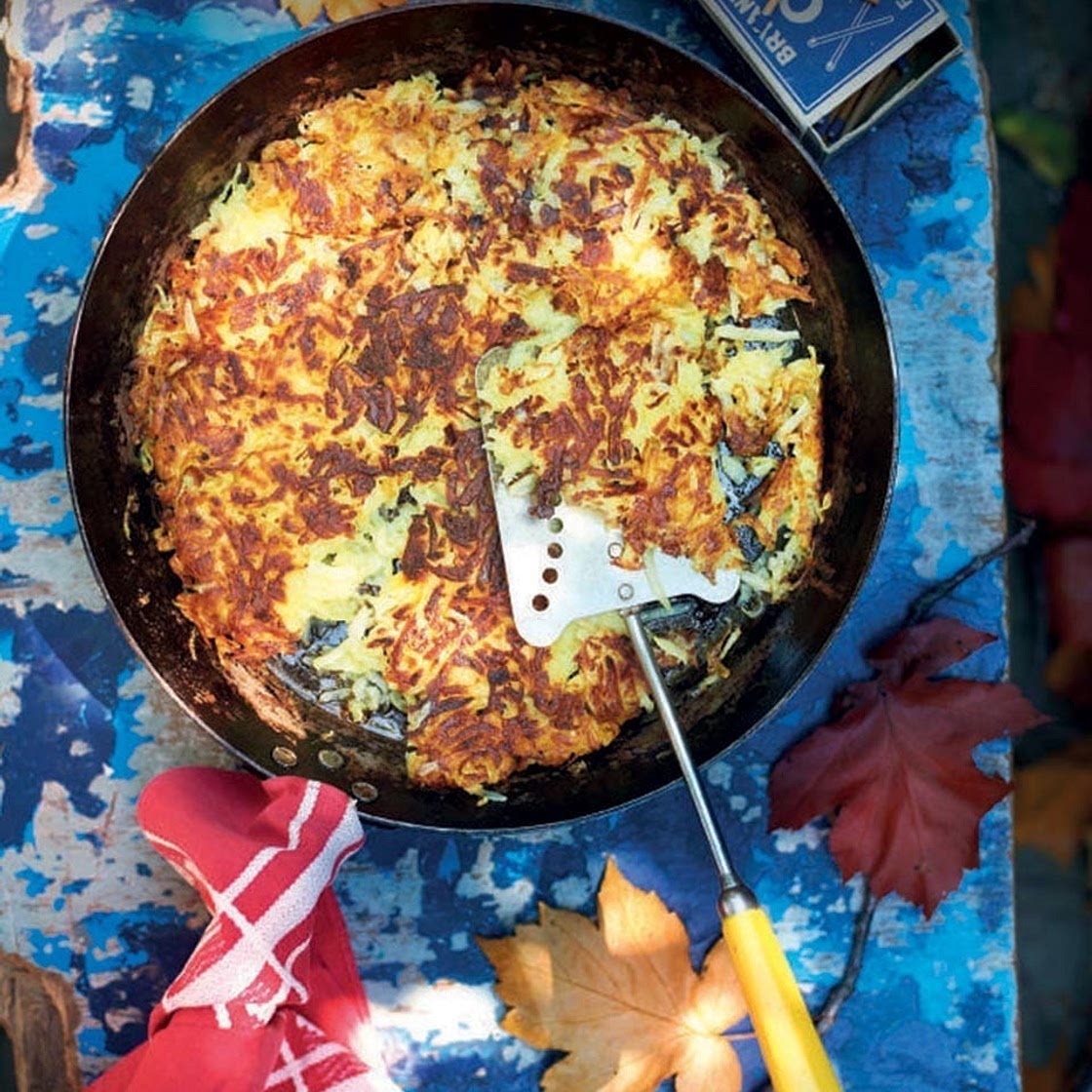 Giant parsnip and potato rösti