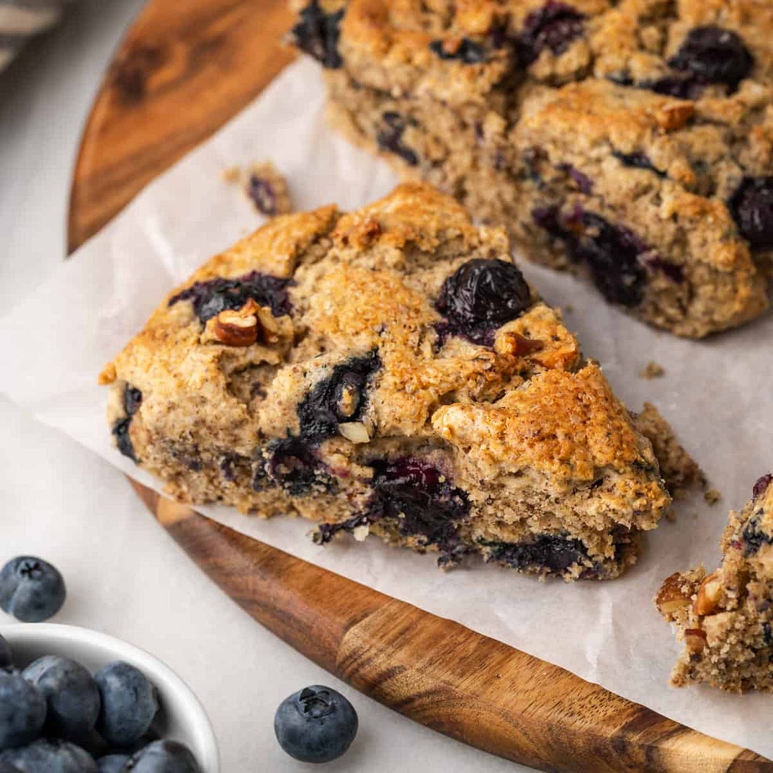 Gluten Free Pecan Blueberry Scones