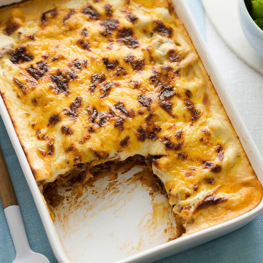 Spinach and beef cannelloni