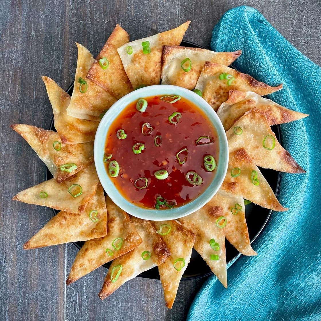 Vegan Cream Cheese Wontons