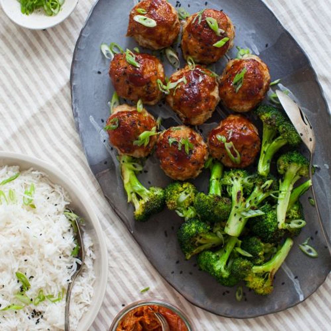 Glazed Ginger Chicken Meatballs