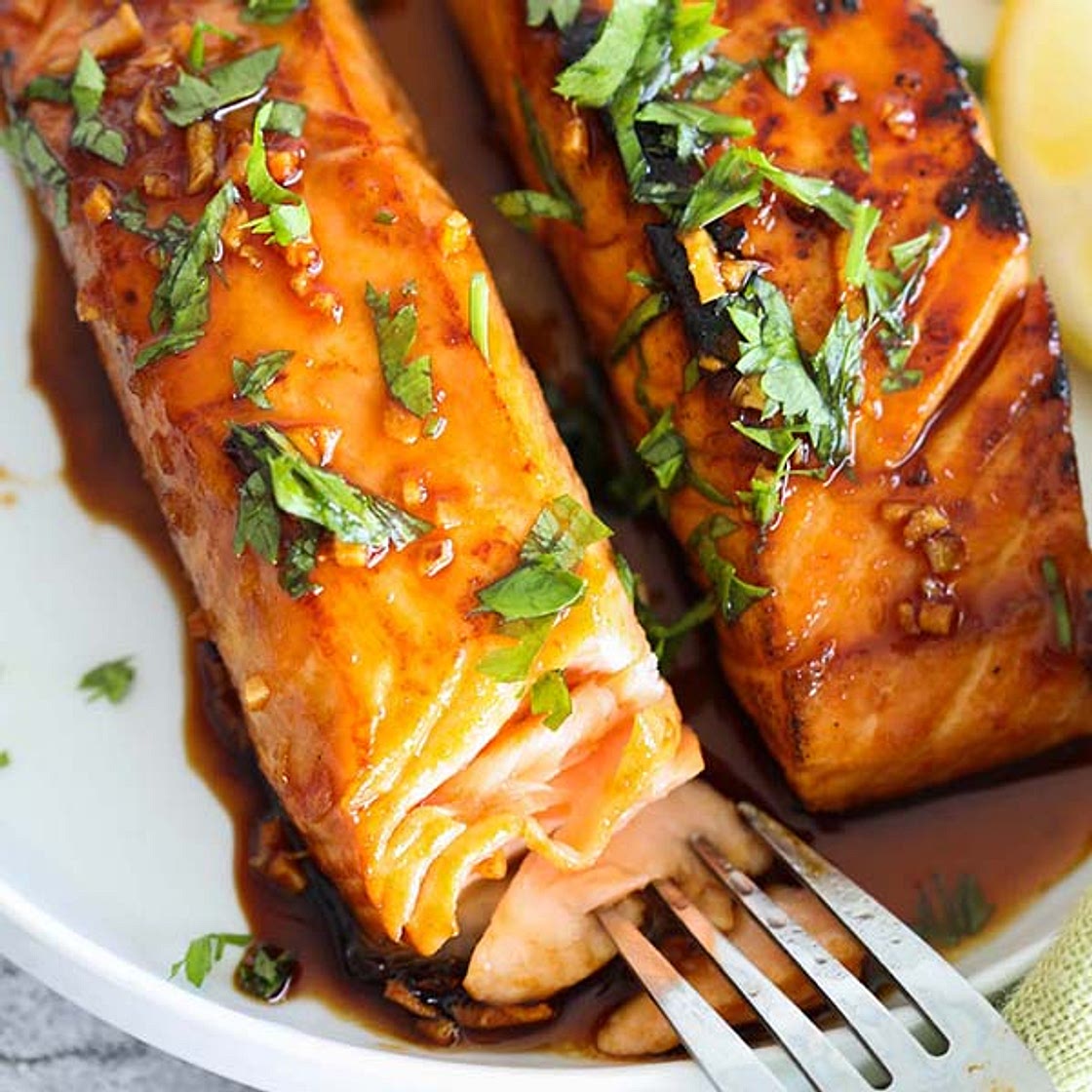 Honey Sriracha Salmon