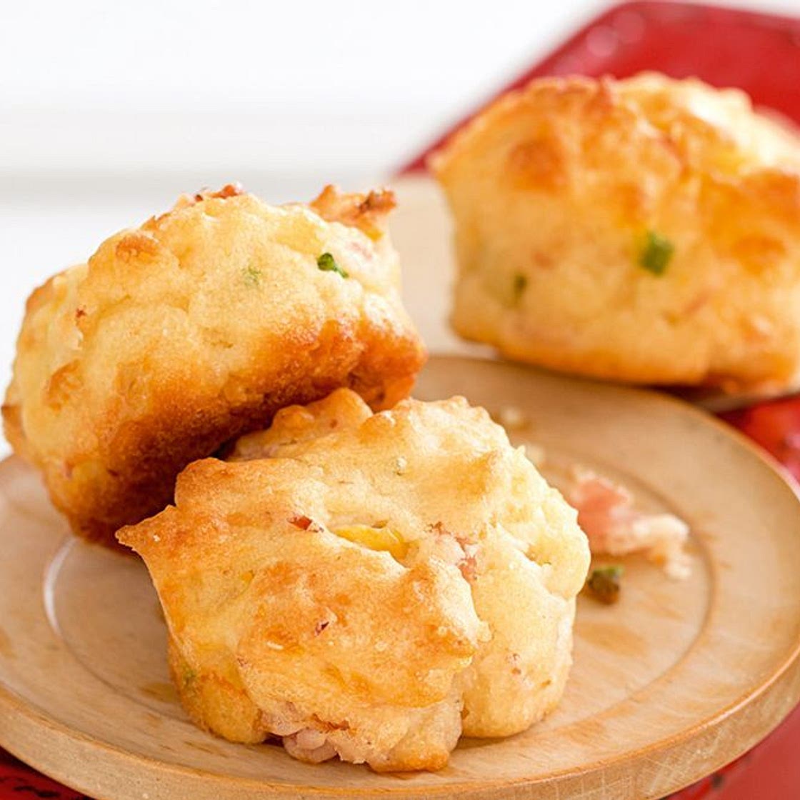 Ham and corn mini muffins