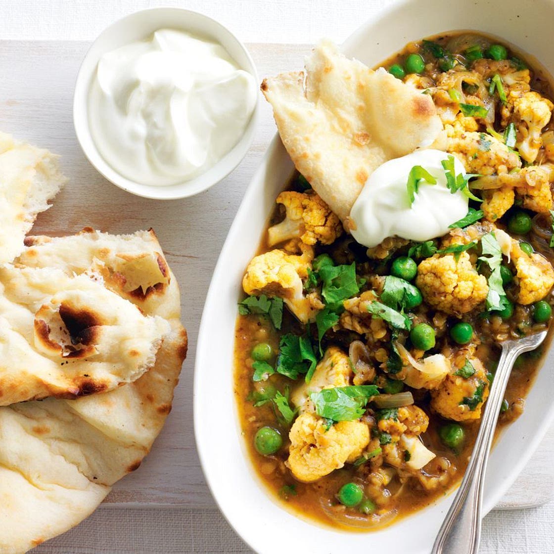 Lentil and cauliflower dahl