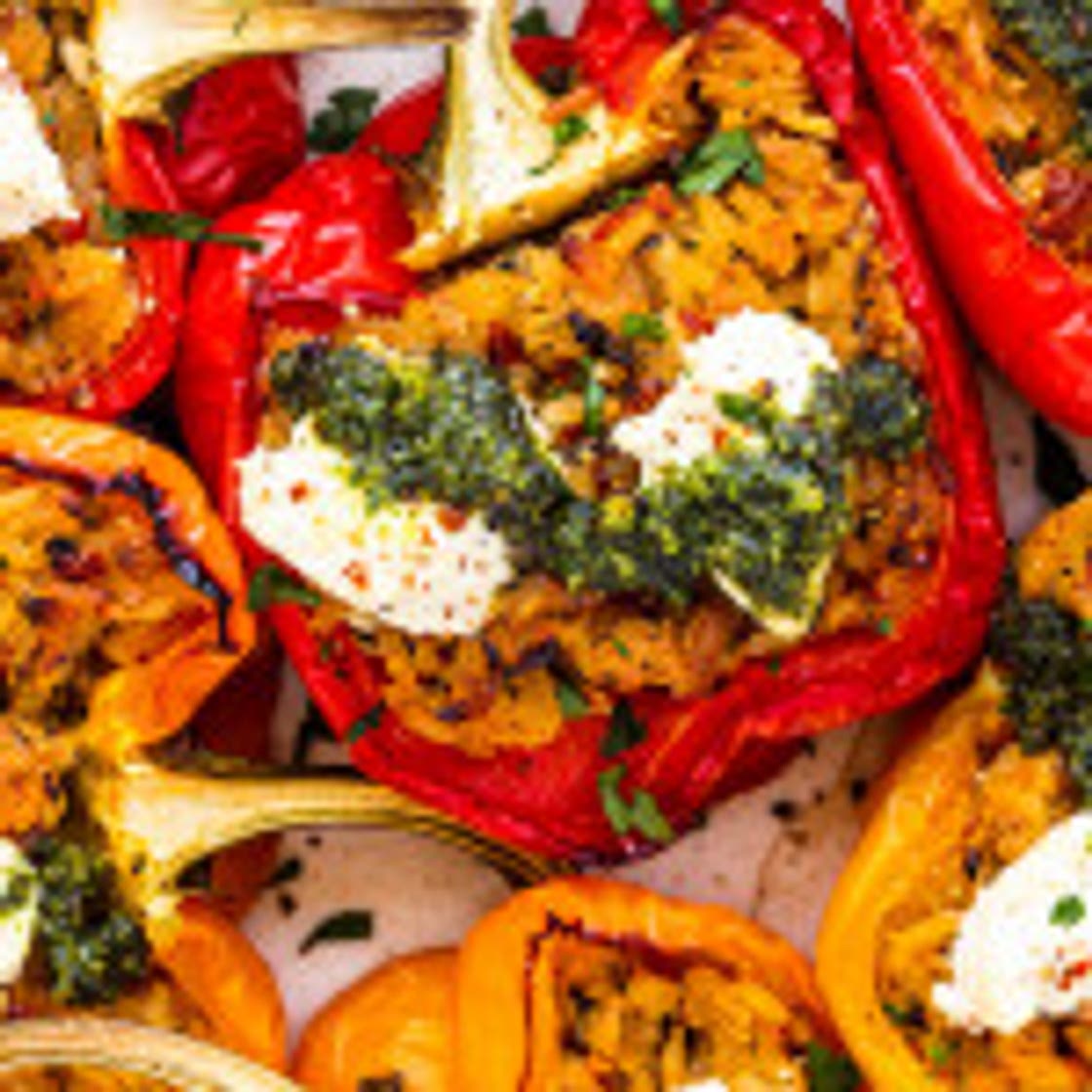 Vegan stuffed peppers