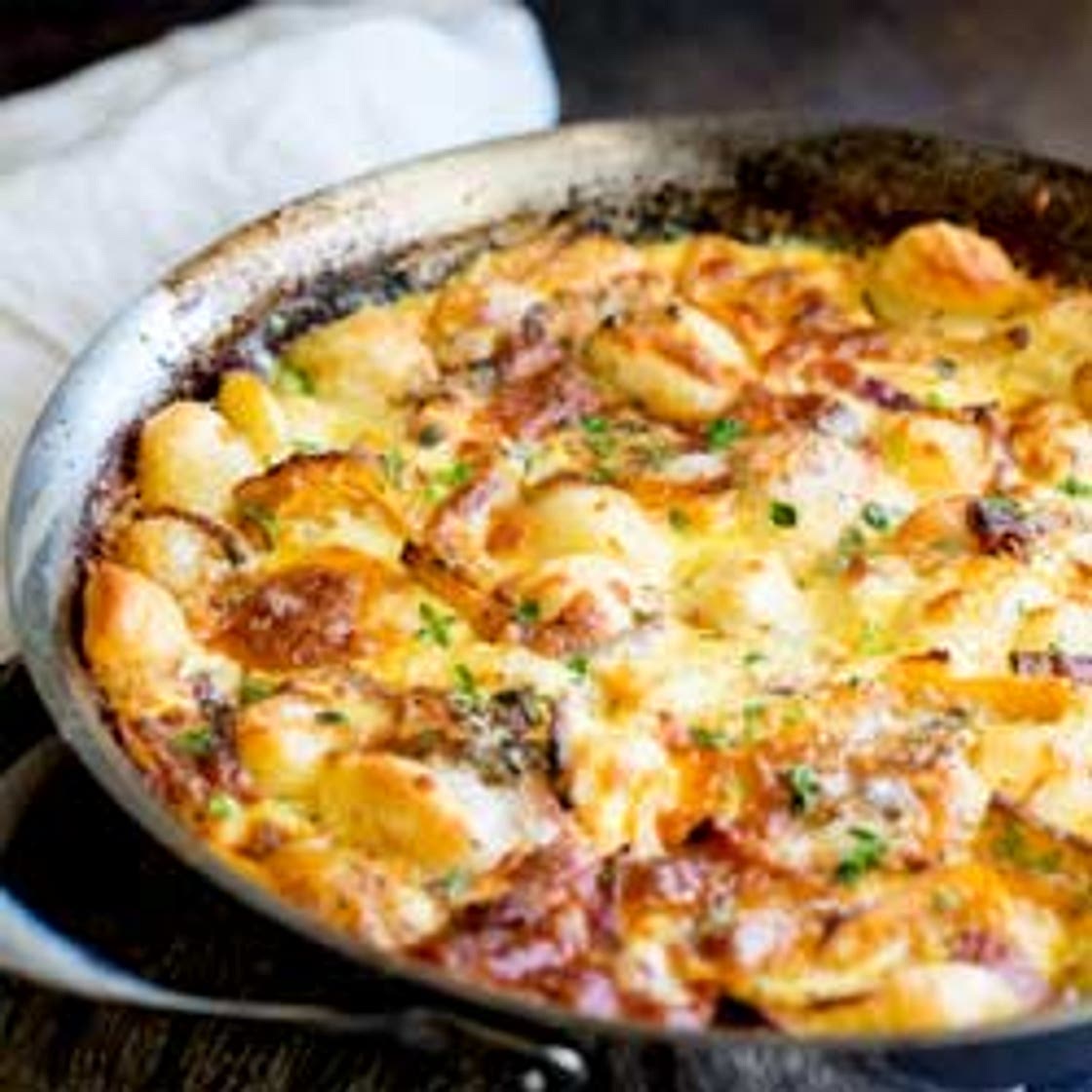 Baked Pumpkin Gnocchi with Thyme and Parmesan #SundaySupper