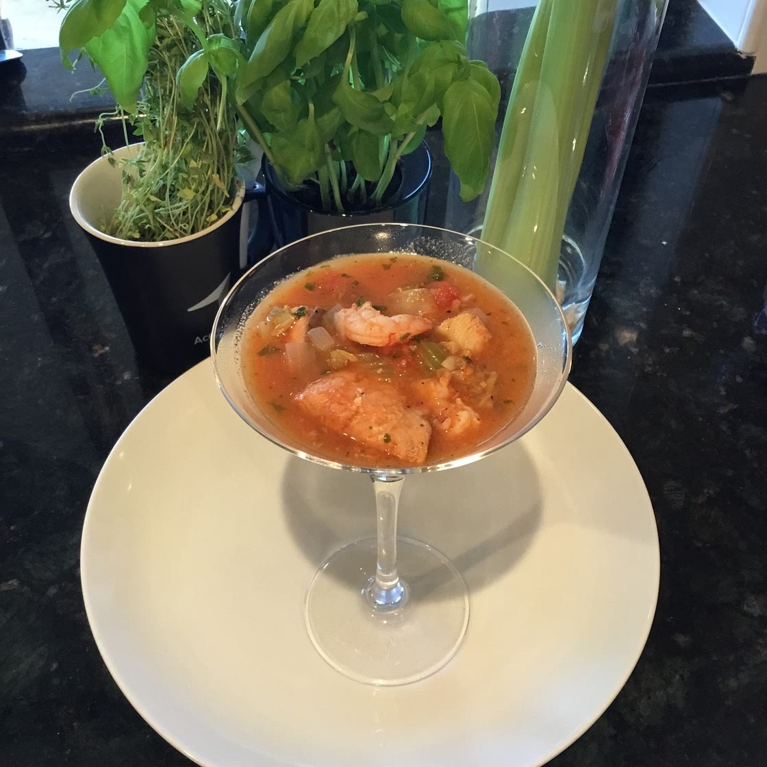 Bright Seafood Stew for Two