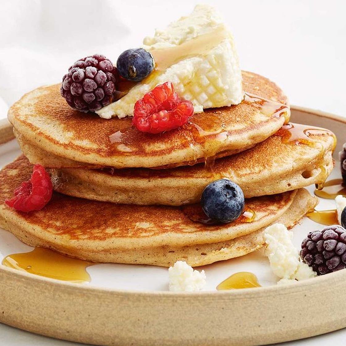 Better-for-you banana pancakes