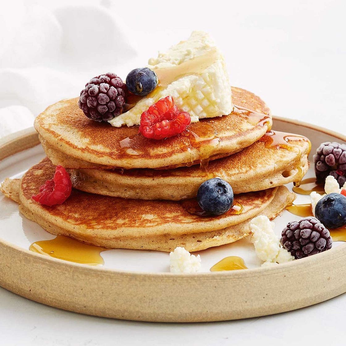 Better-for-you banana pancakes