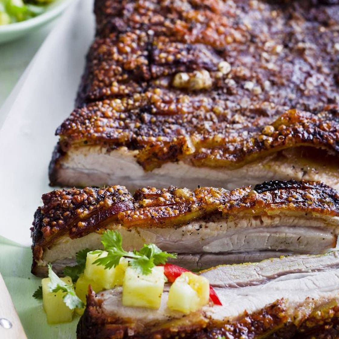 Indian roasted pork belly
