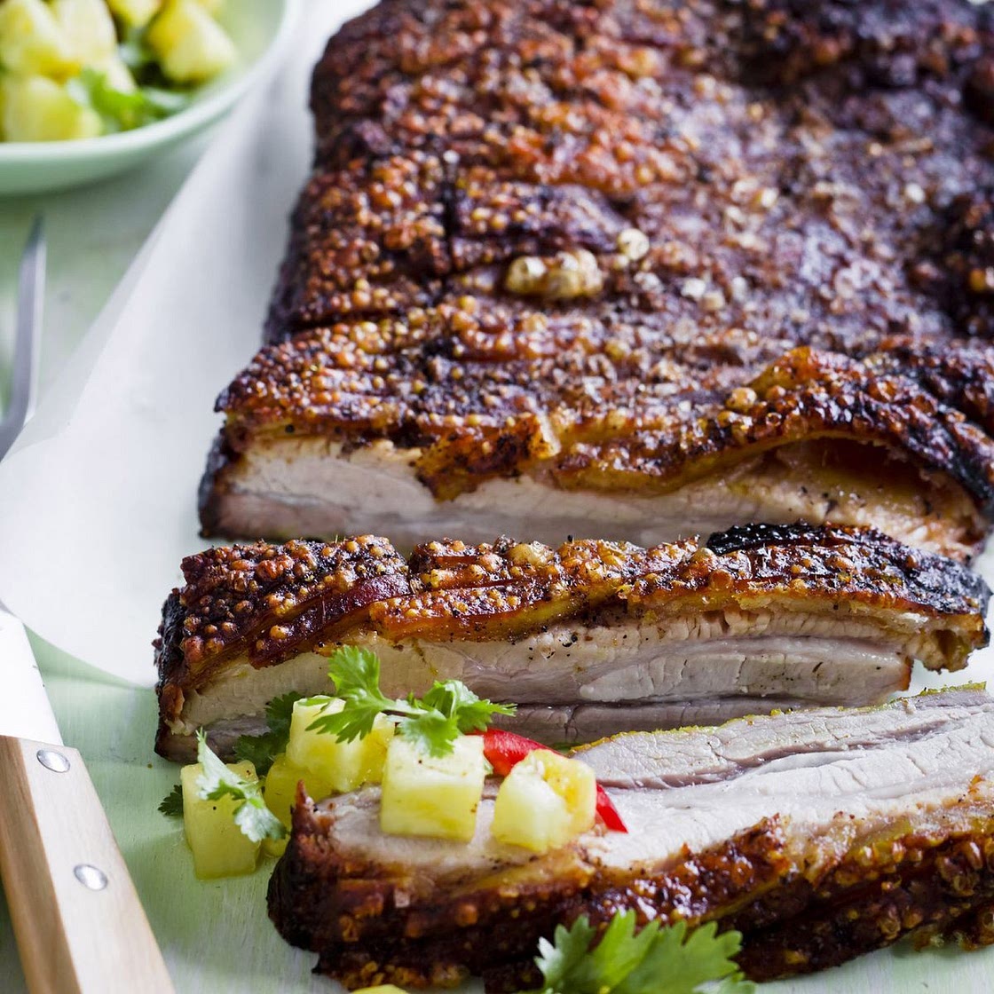 Indian roasted pork belly