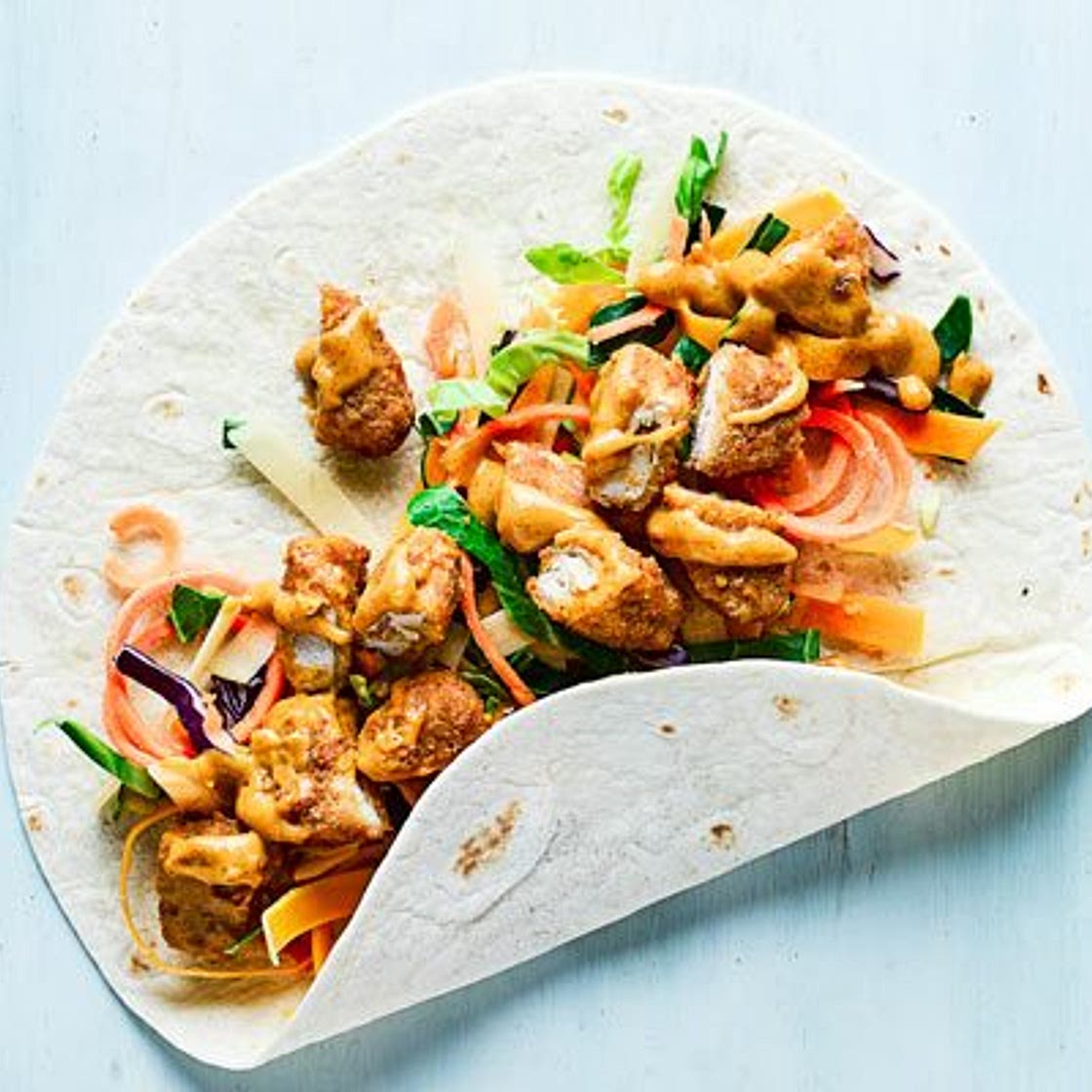 Katsu curry wrap