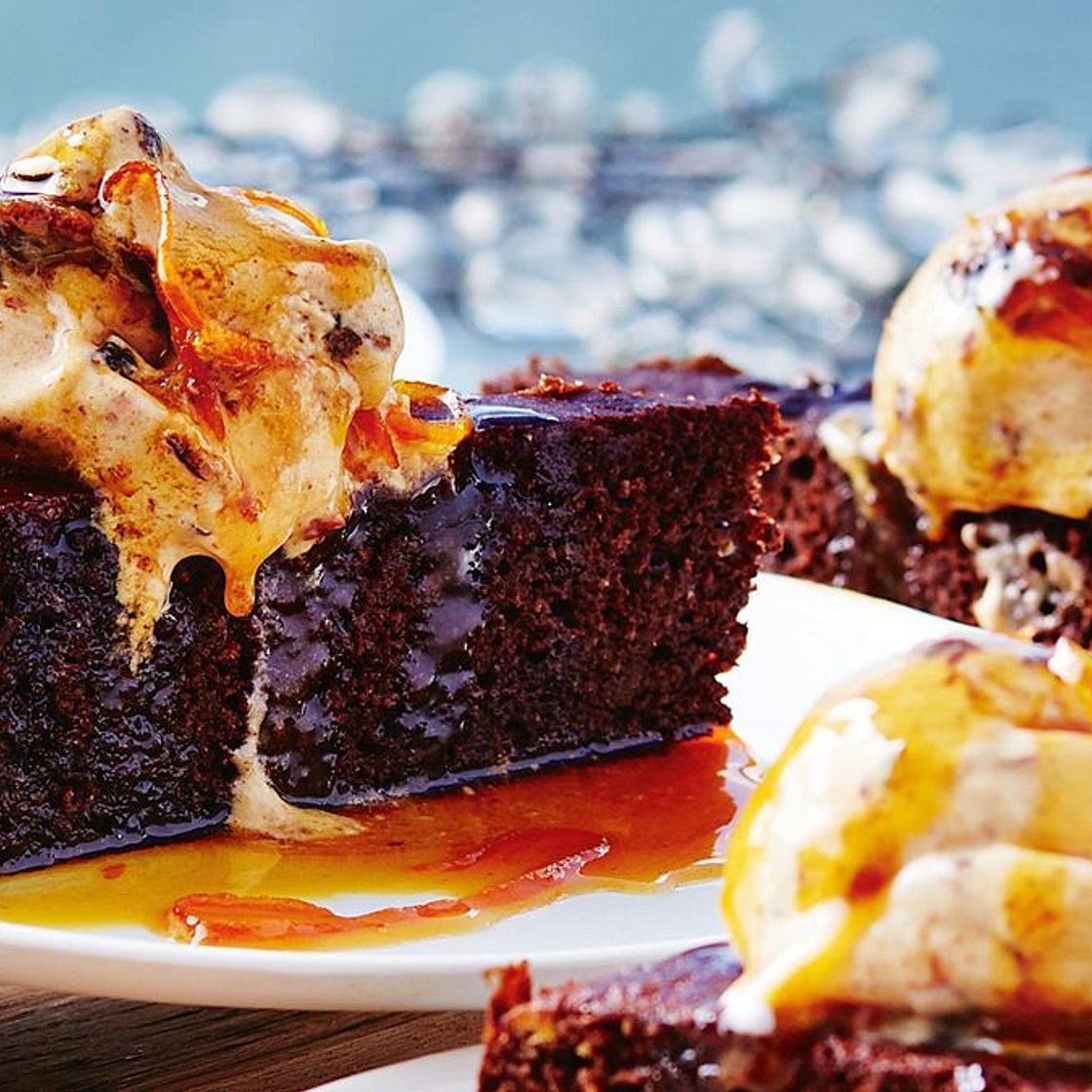 Christmas pudding ice cream