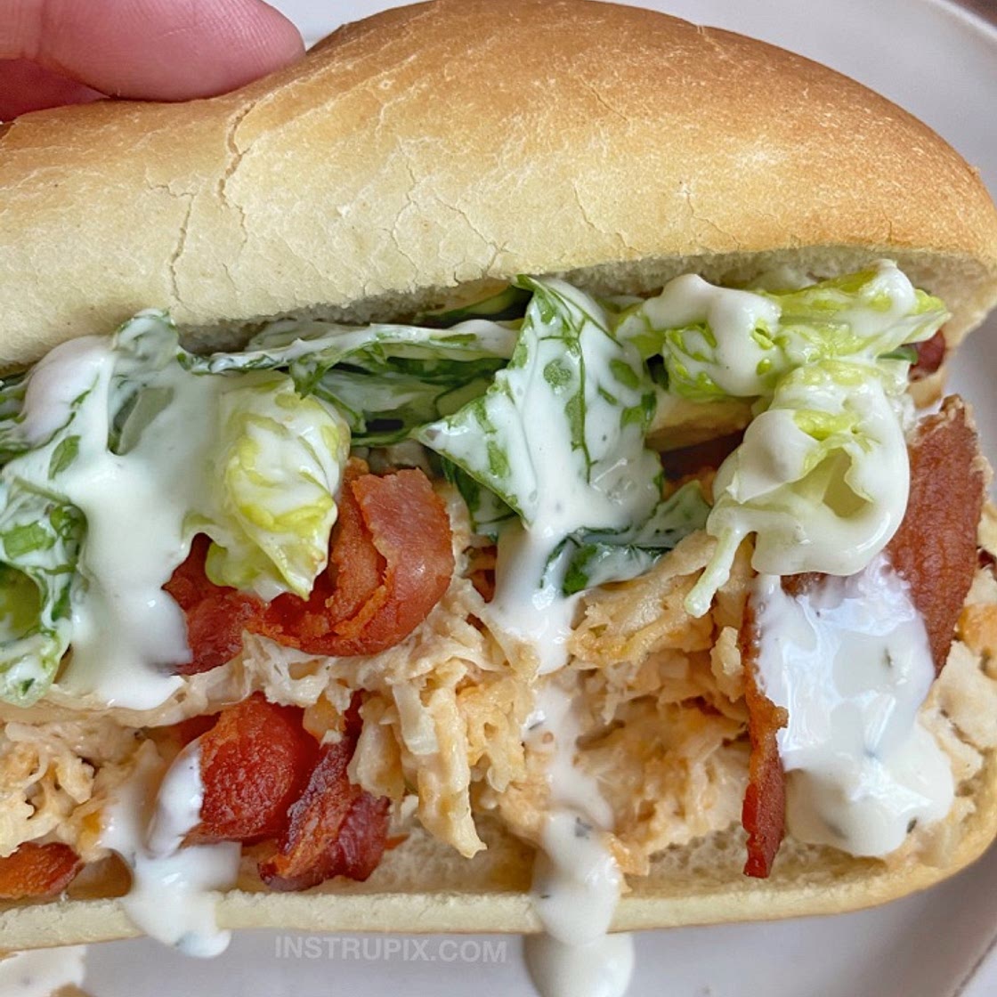 Easy Crockpot Crack Chicken Sandwiches