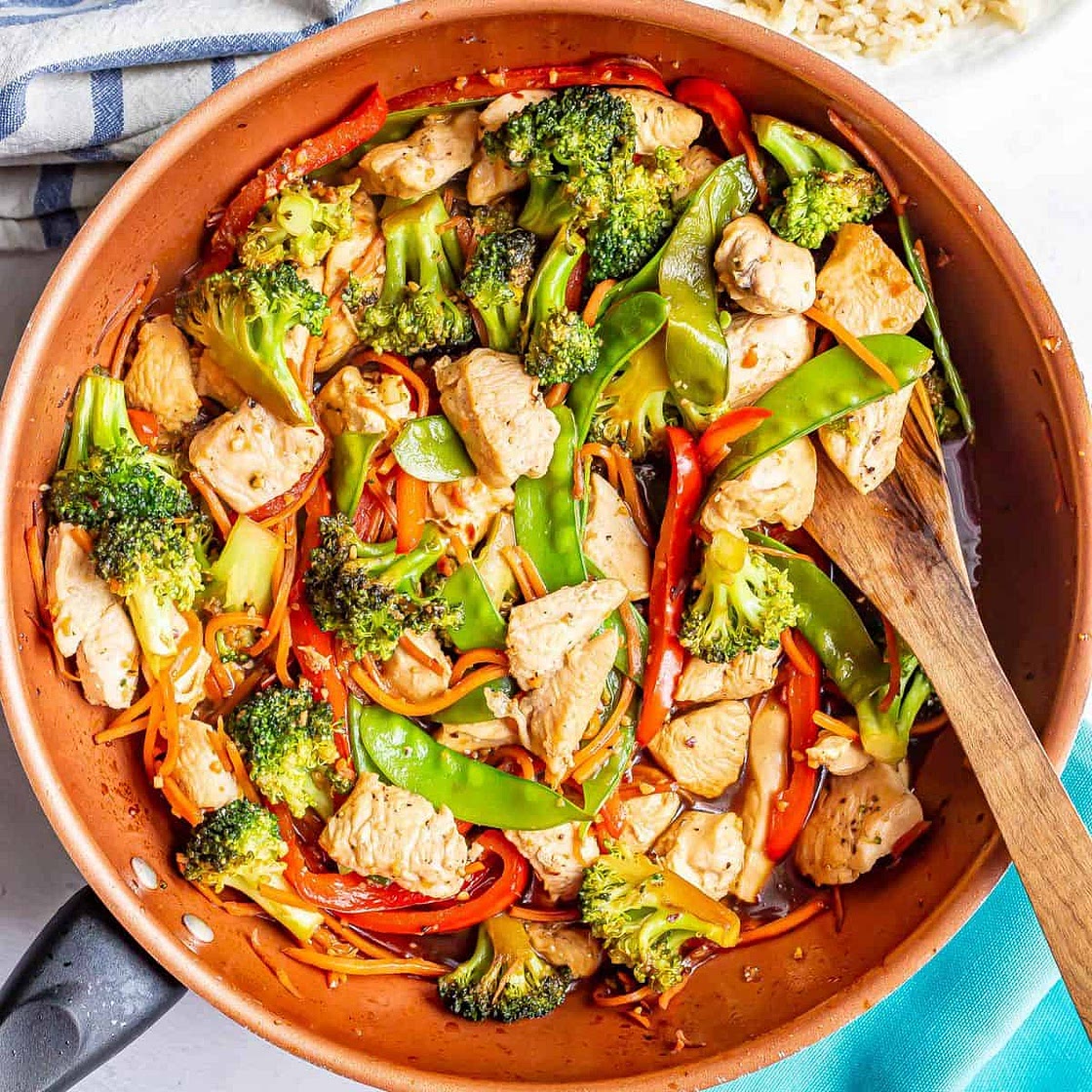 Honey Garlic Chicken Stir Fry