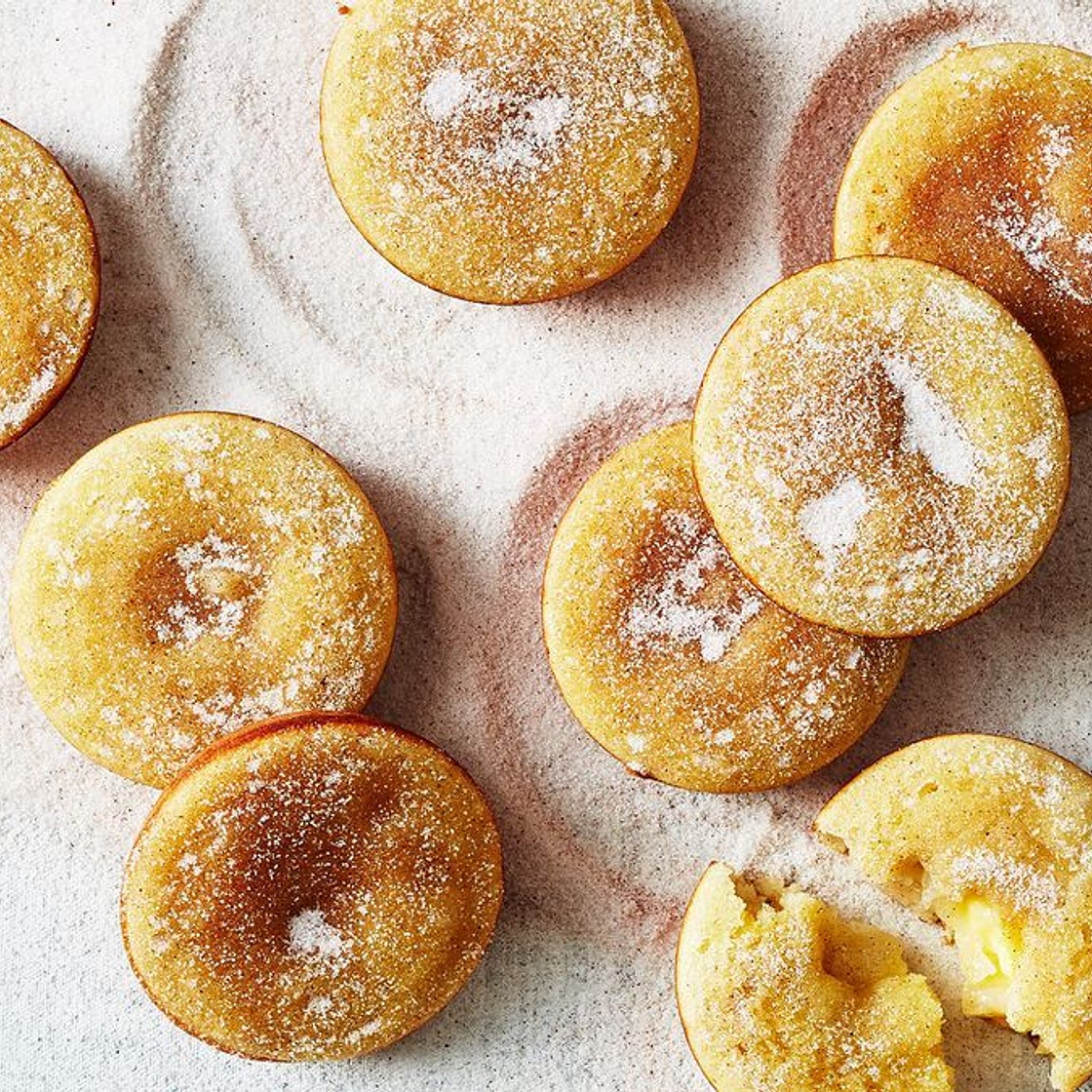 Pie maker apple and custard doughnuts recipe