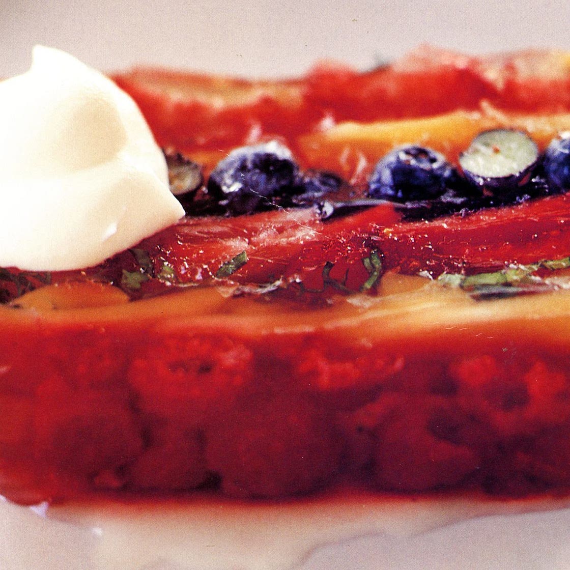 Terrine of summer fruits