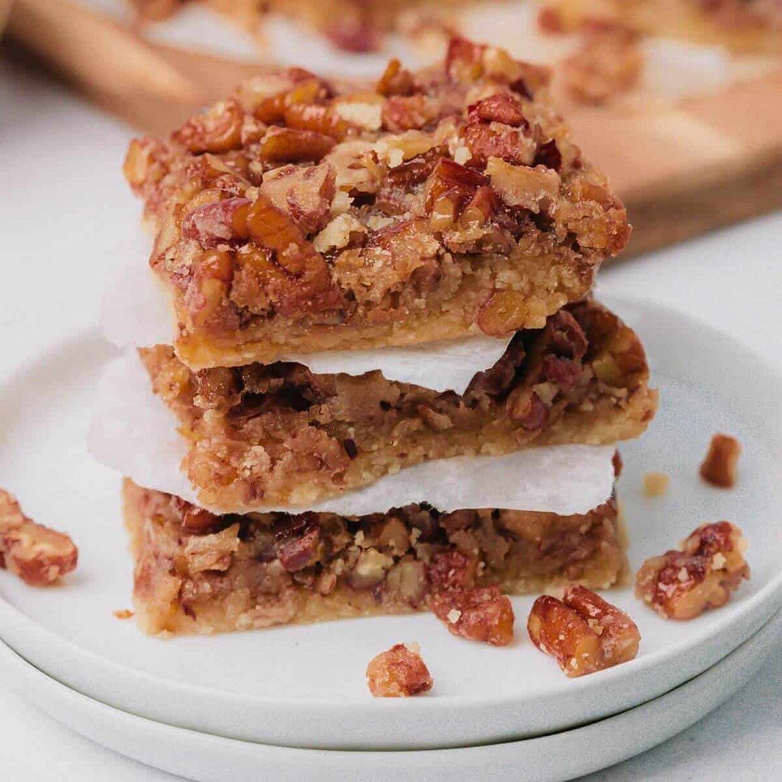 Easy Gluten-Free Keto Pecan Pie Bars