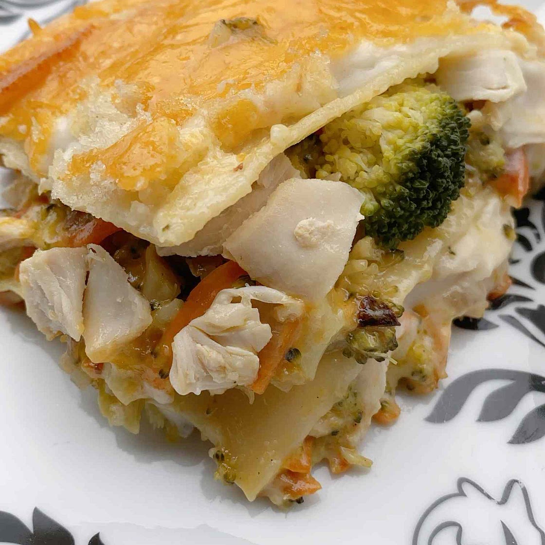 Double Cheddar Rotisserie Chicken Lasagna