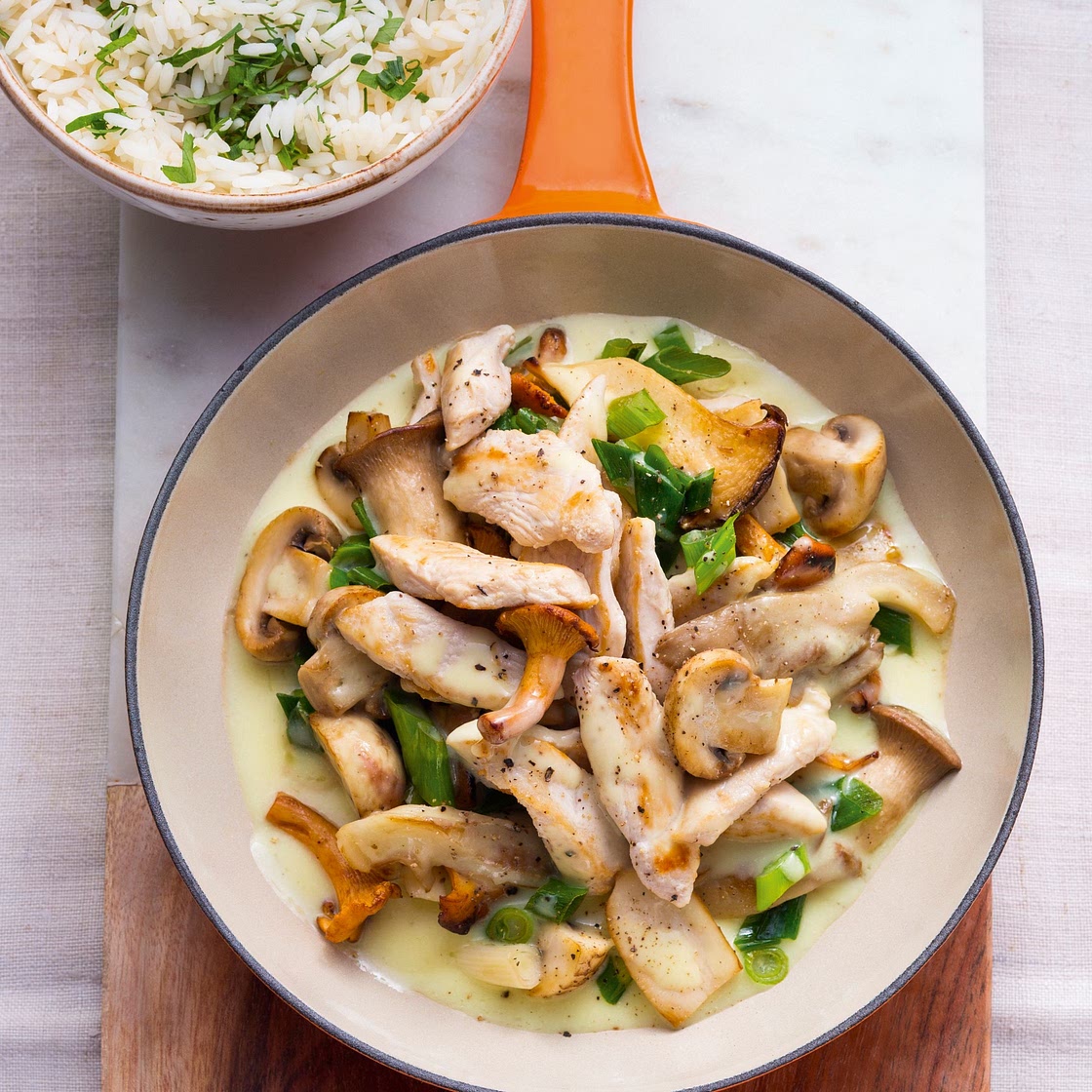 Hähnchengeschnetzeltes mit Pilzen