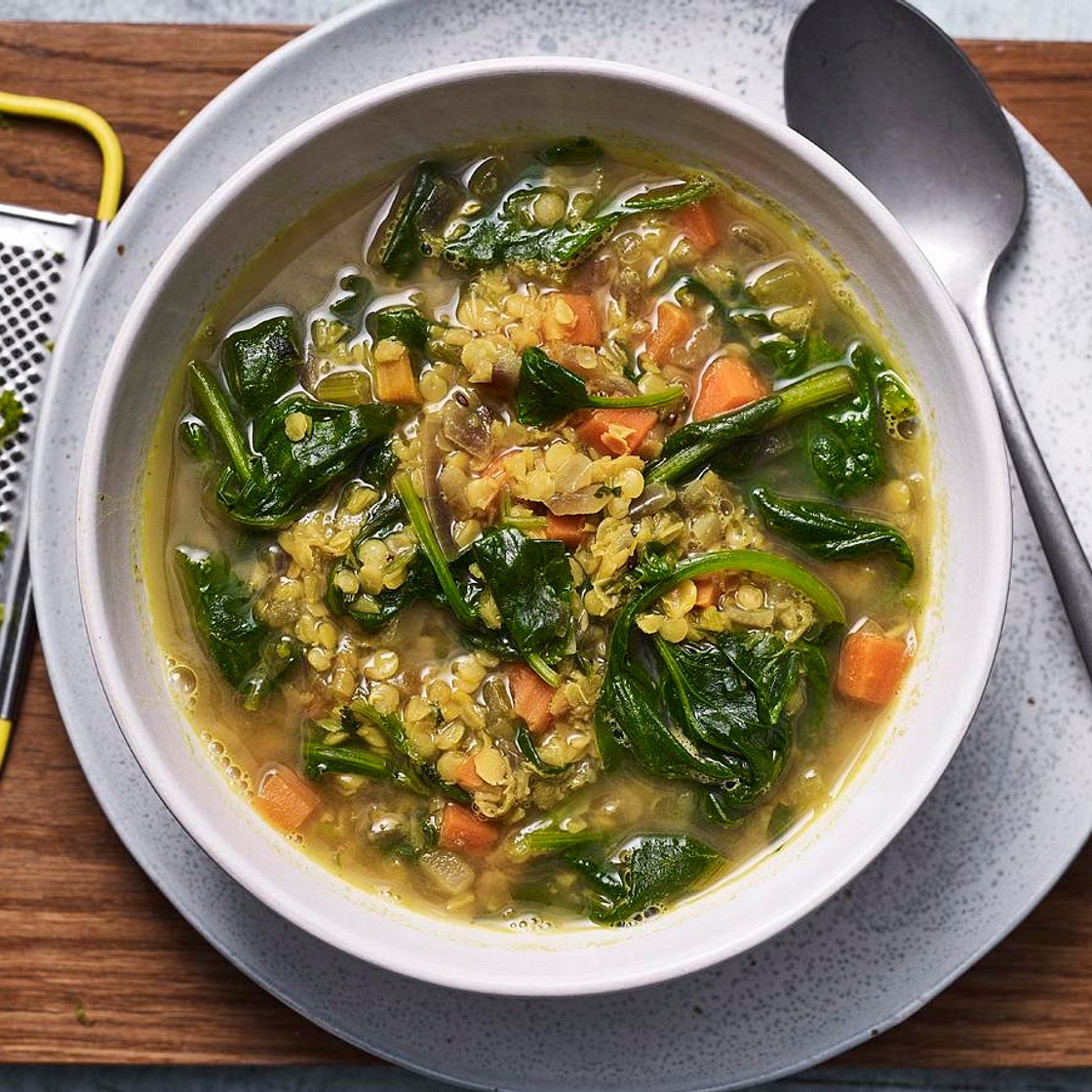 Carrot and lentil soup