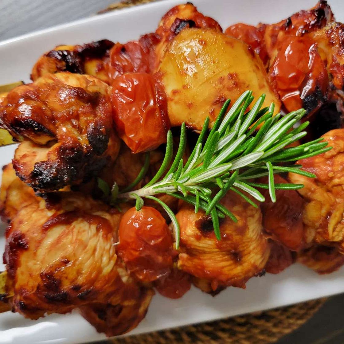 Tomato Chicken Skewers