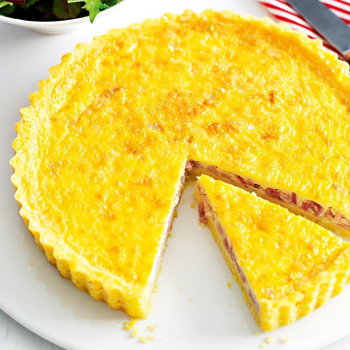 Gluten-free quiche Lorraine