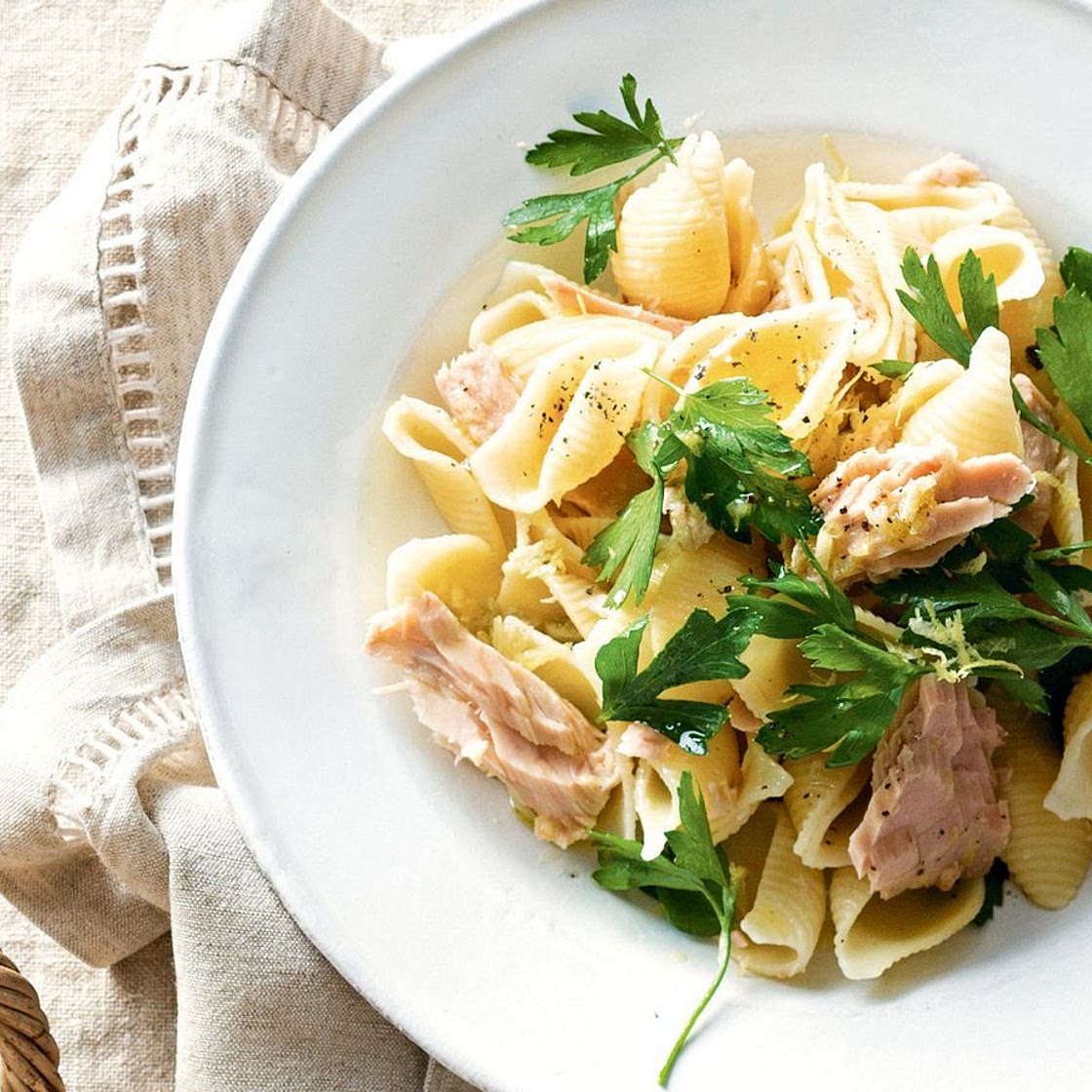 Tuna and lemon pasta