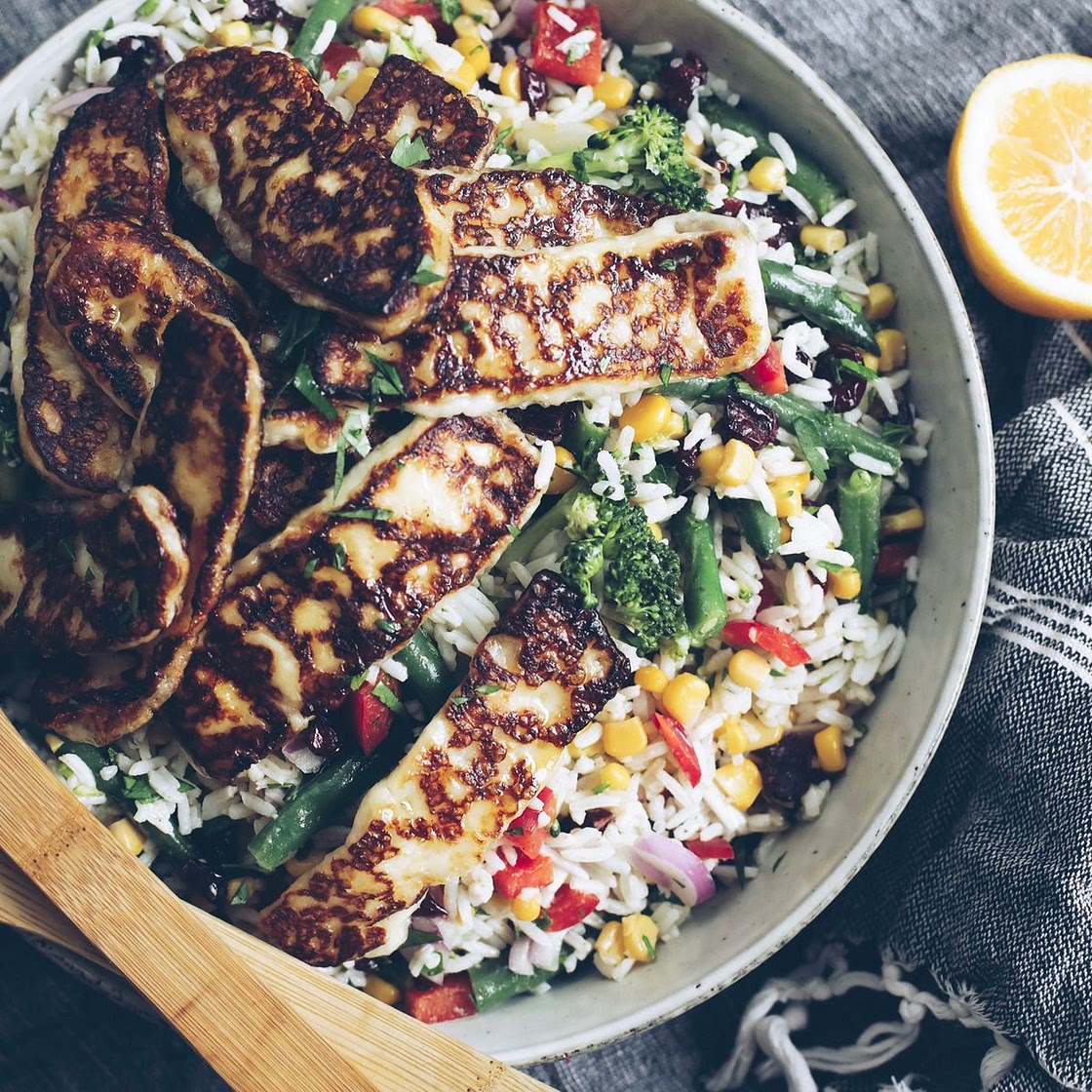 Haloumi and Rice Salad recipe