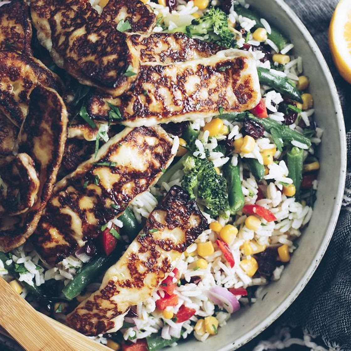 Haloumi and Rice Salad recipe
