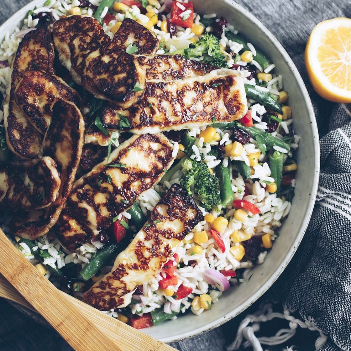 Haloumi and Rice Salad recipe
