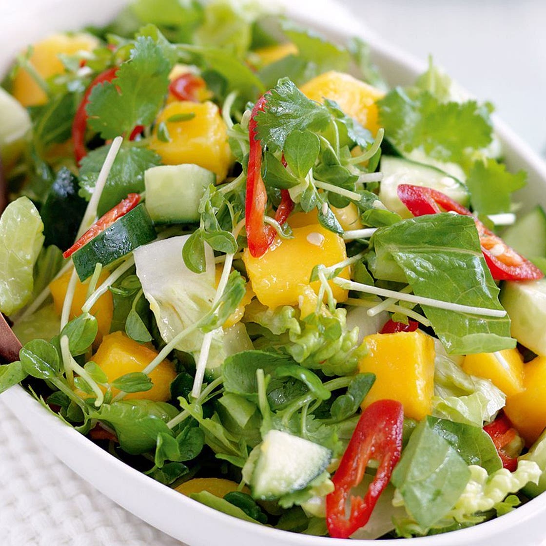 Mango and chilli chopped salad
