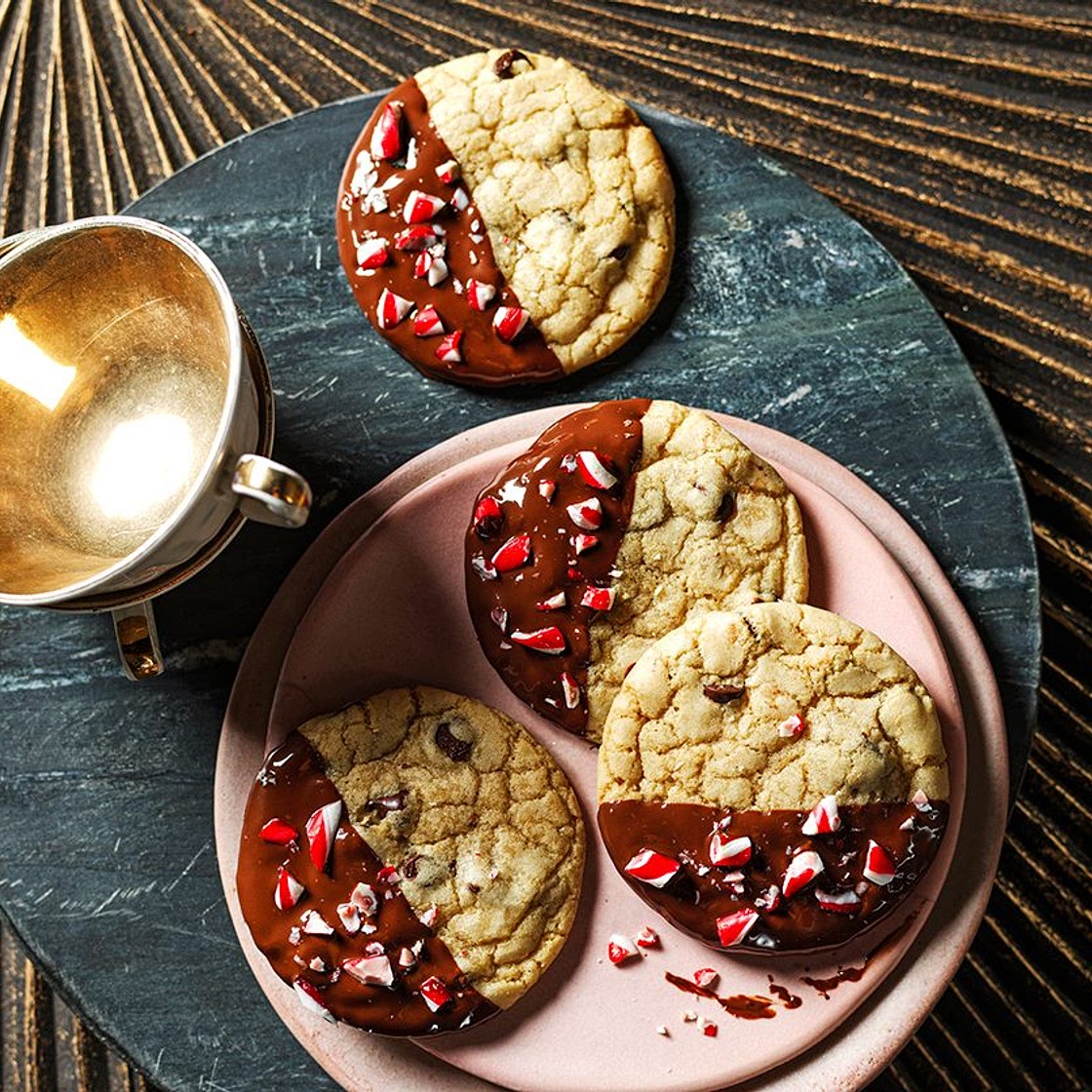 Mint chocolate chip cookies