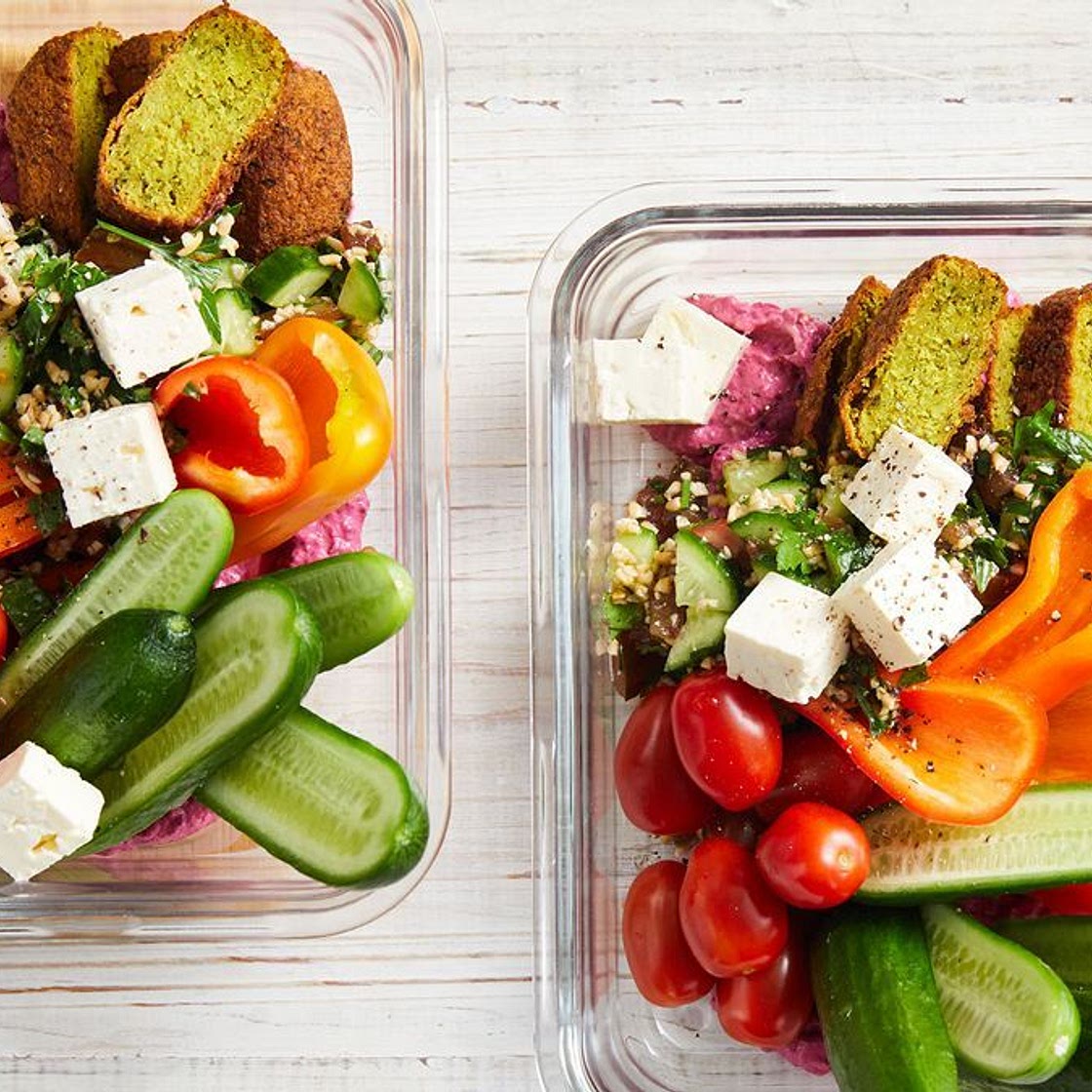 Middle Eastern falafel bowl