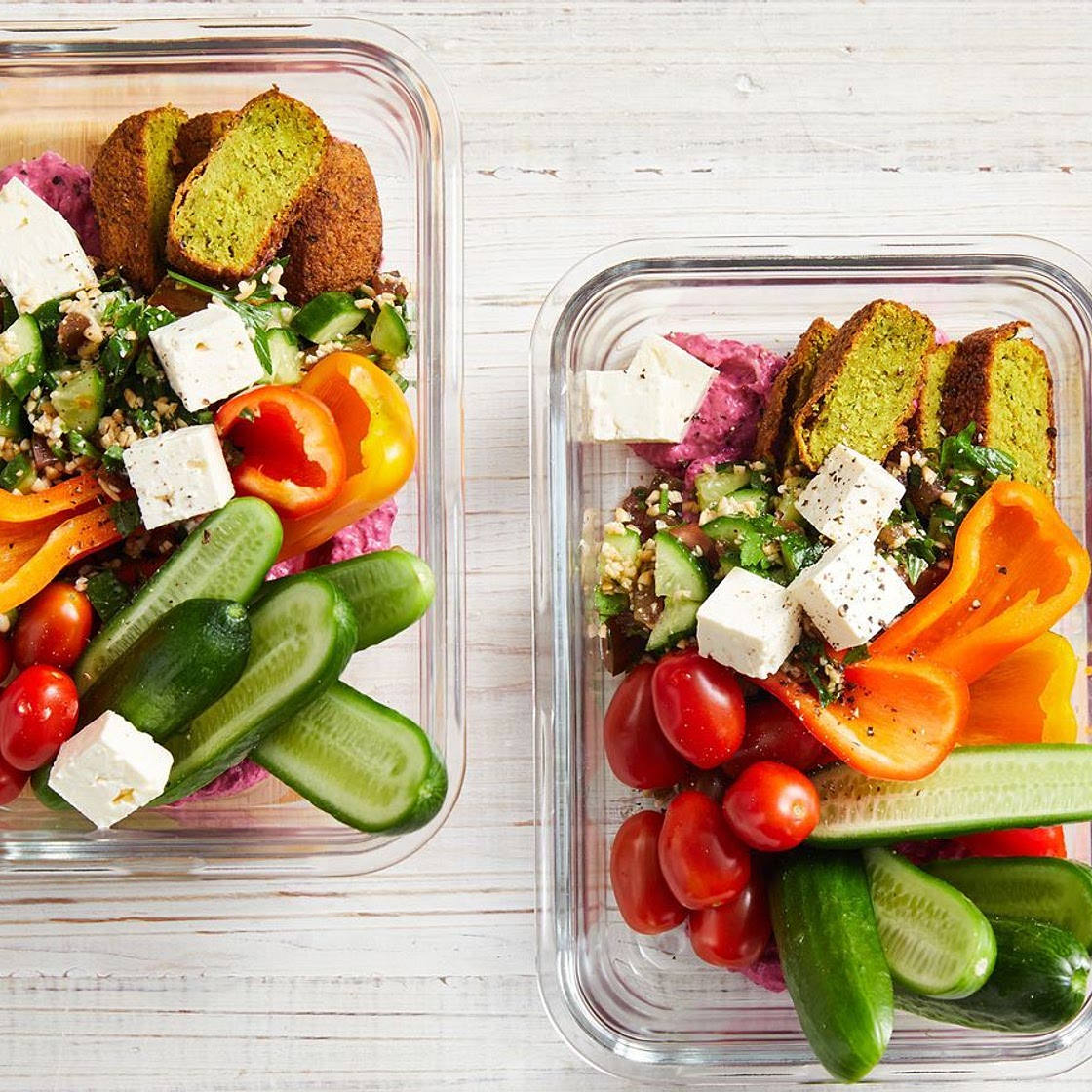 Middle Eastern falafel bowl